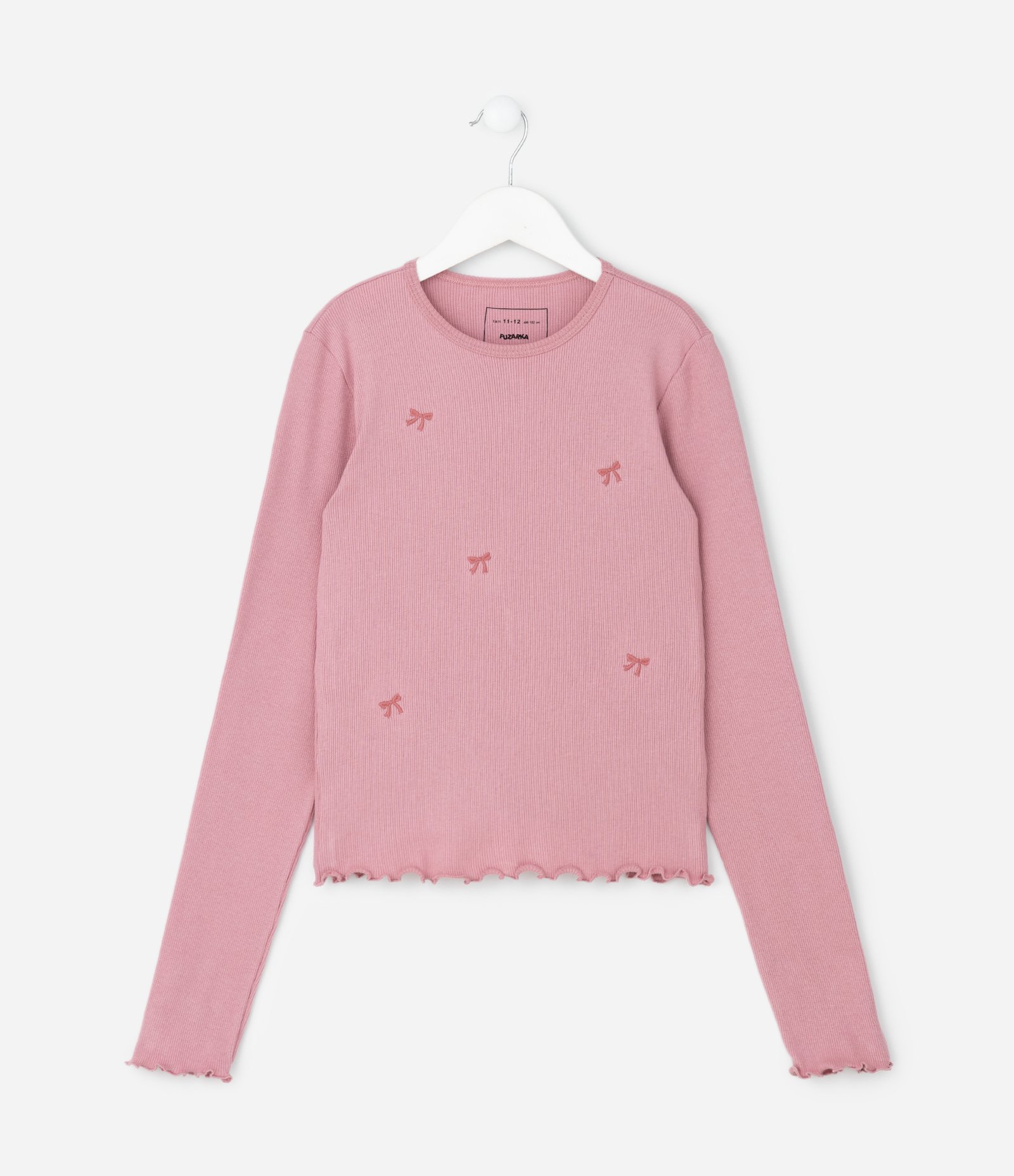 Blusa Infantil Baby Look com Lacinhos Puff – Tam 5 a 14 Anos Rosa Claro 2