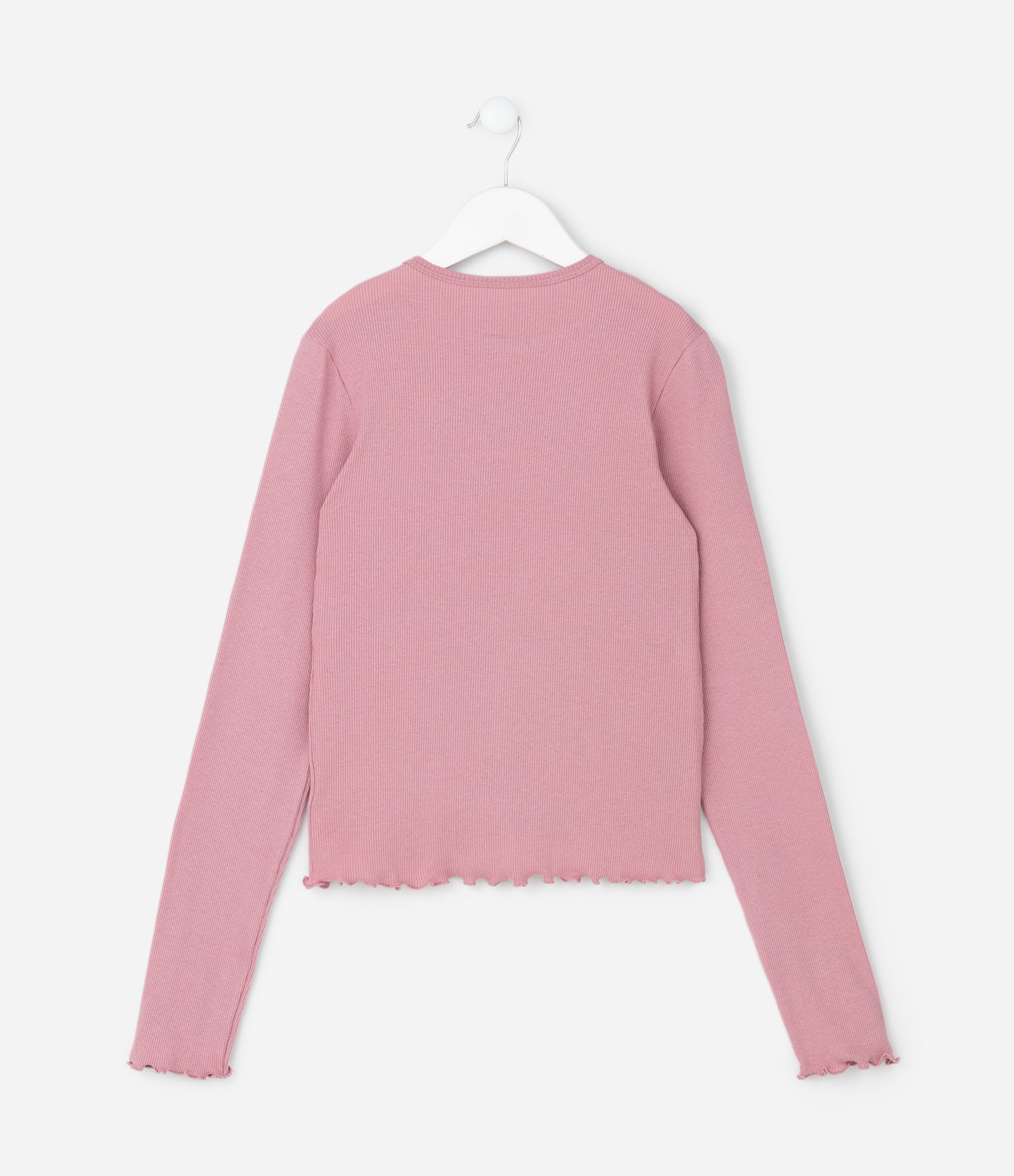 Blusa Infantil Baby Look com Lacinhos Puff – Tam 5 a 14 Anos Rosa Claro 3