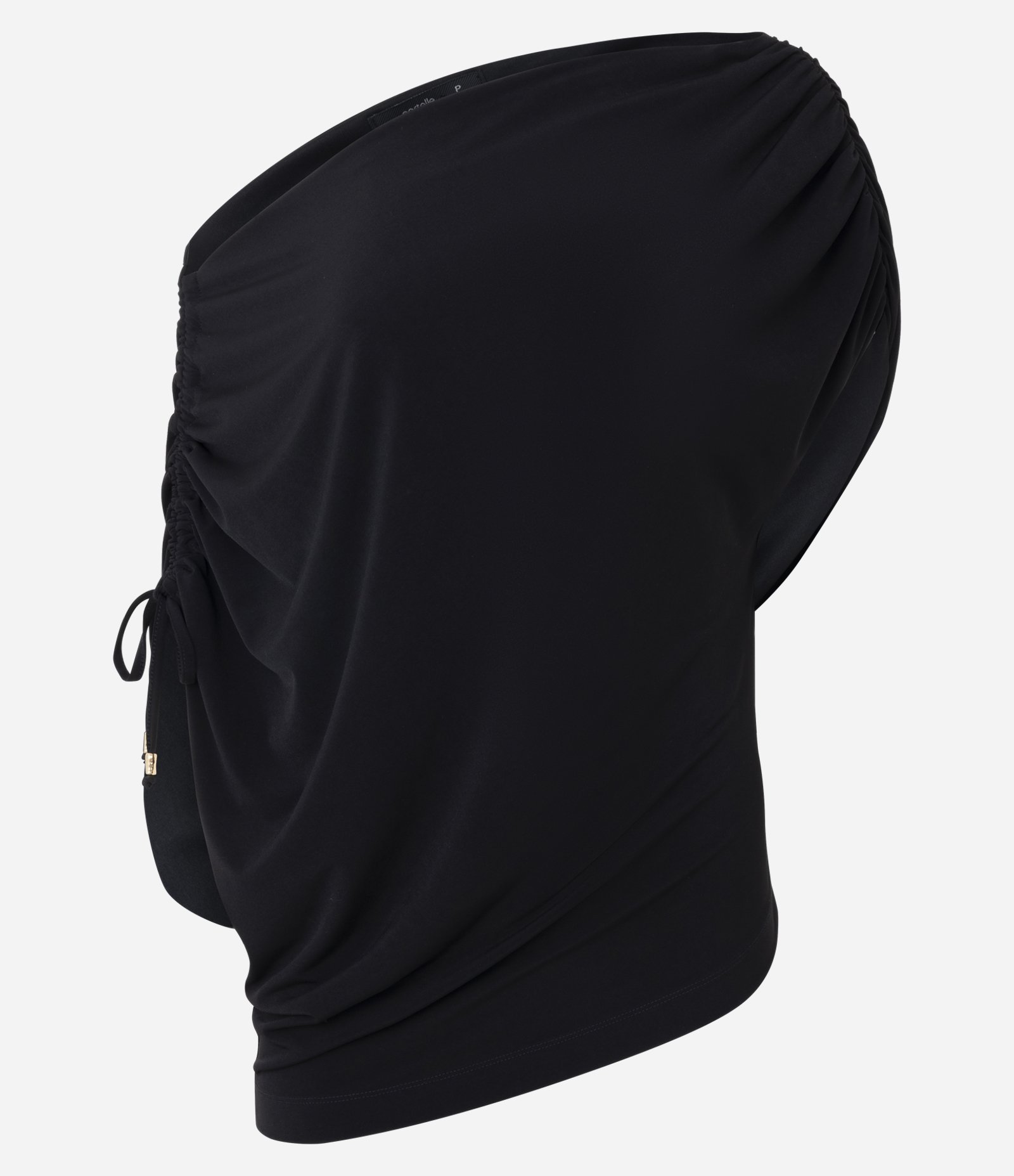 Blusa em Jersey com Decote Assimétrico Preto 4