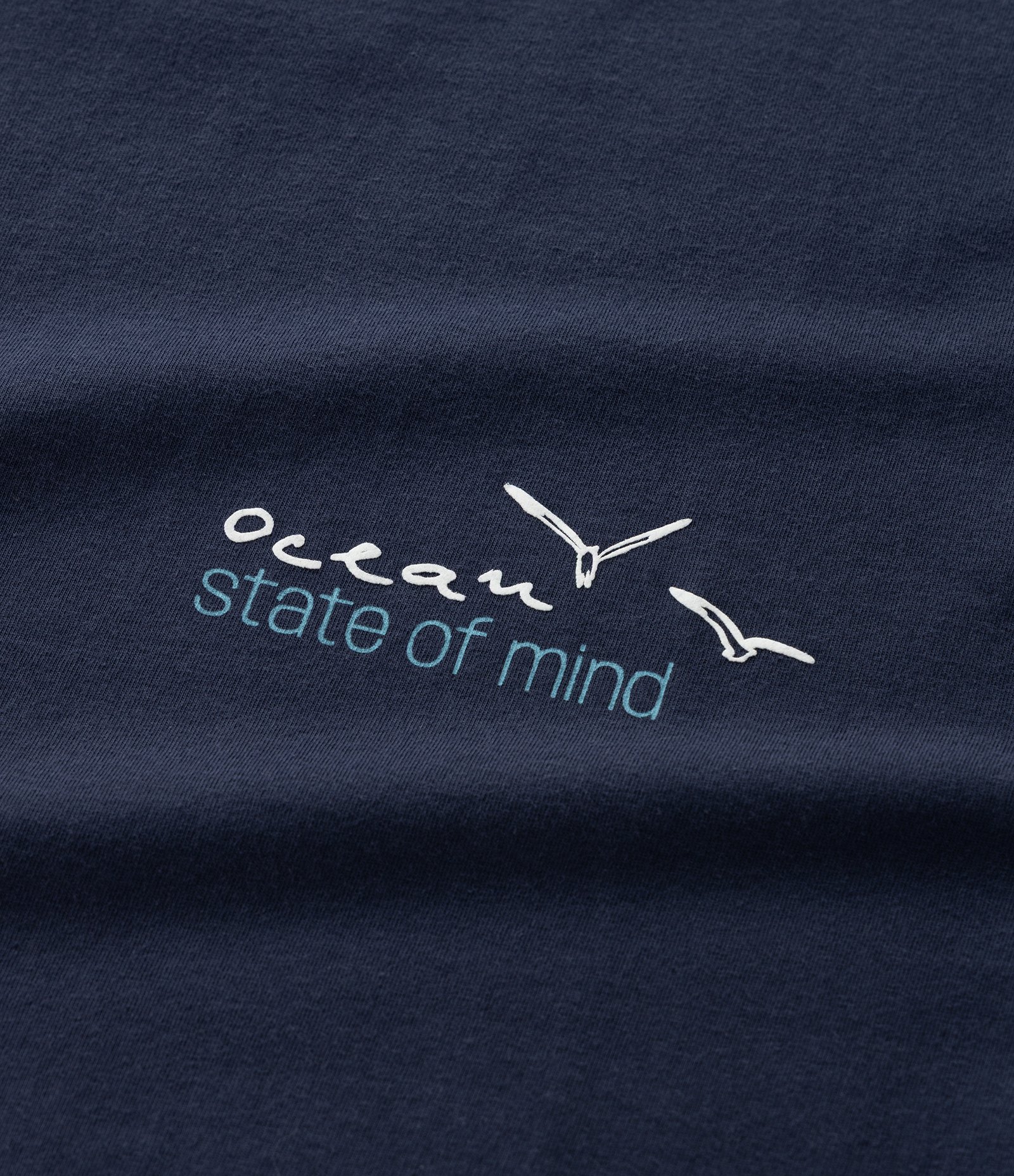 Camiseta Manga Curta em Algodão com Estampa Ocean Azul 7