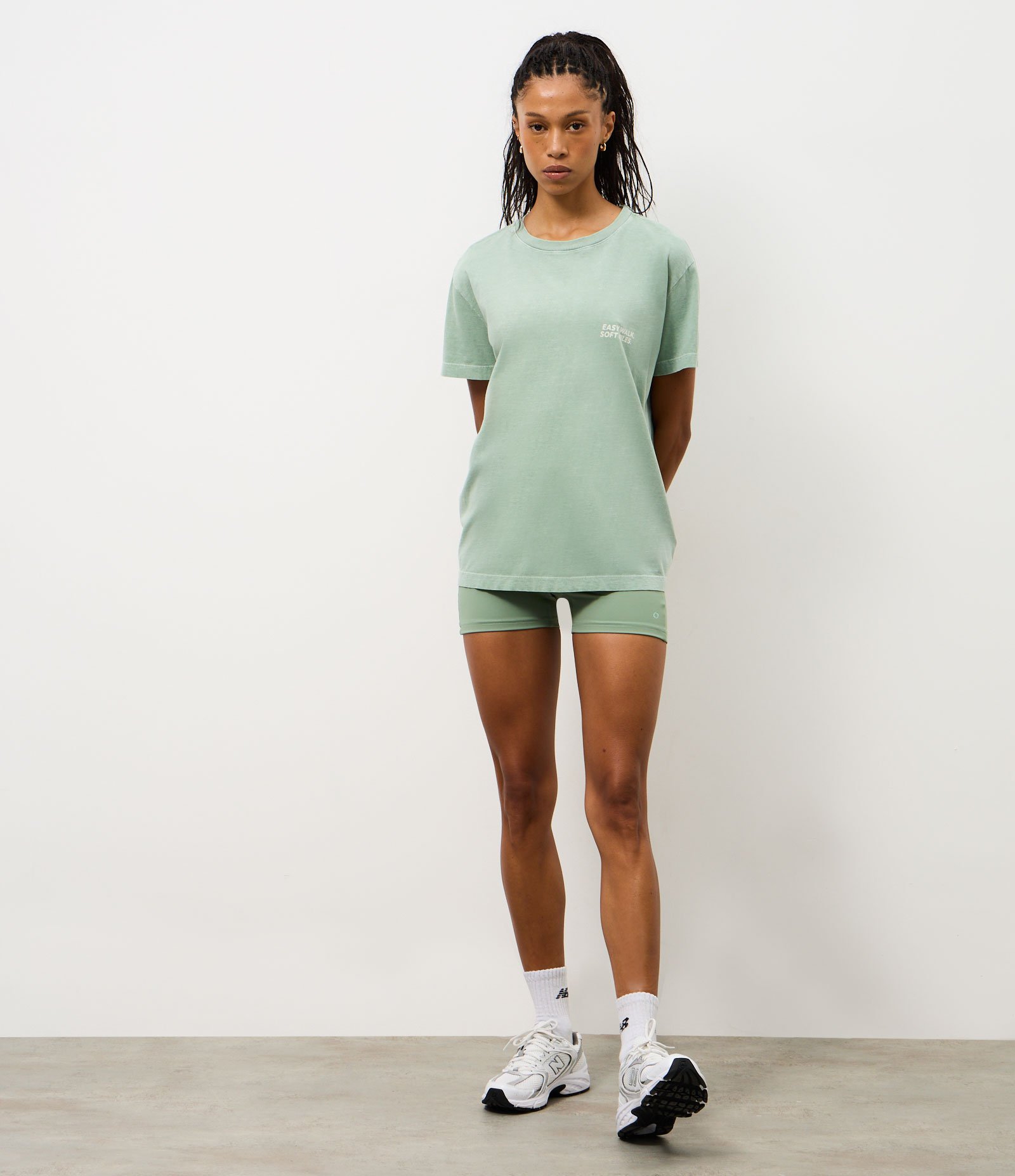 Camiseta Oversized Esportiva em Algodão com Lettering Verde 2