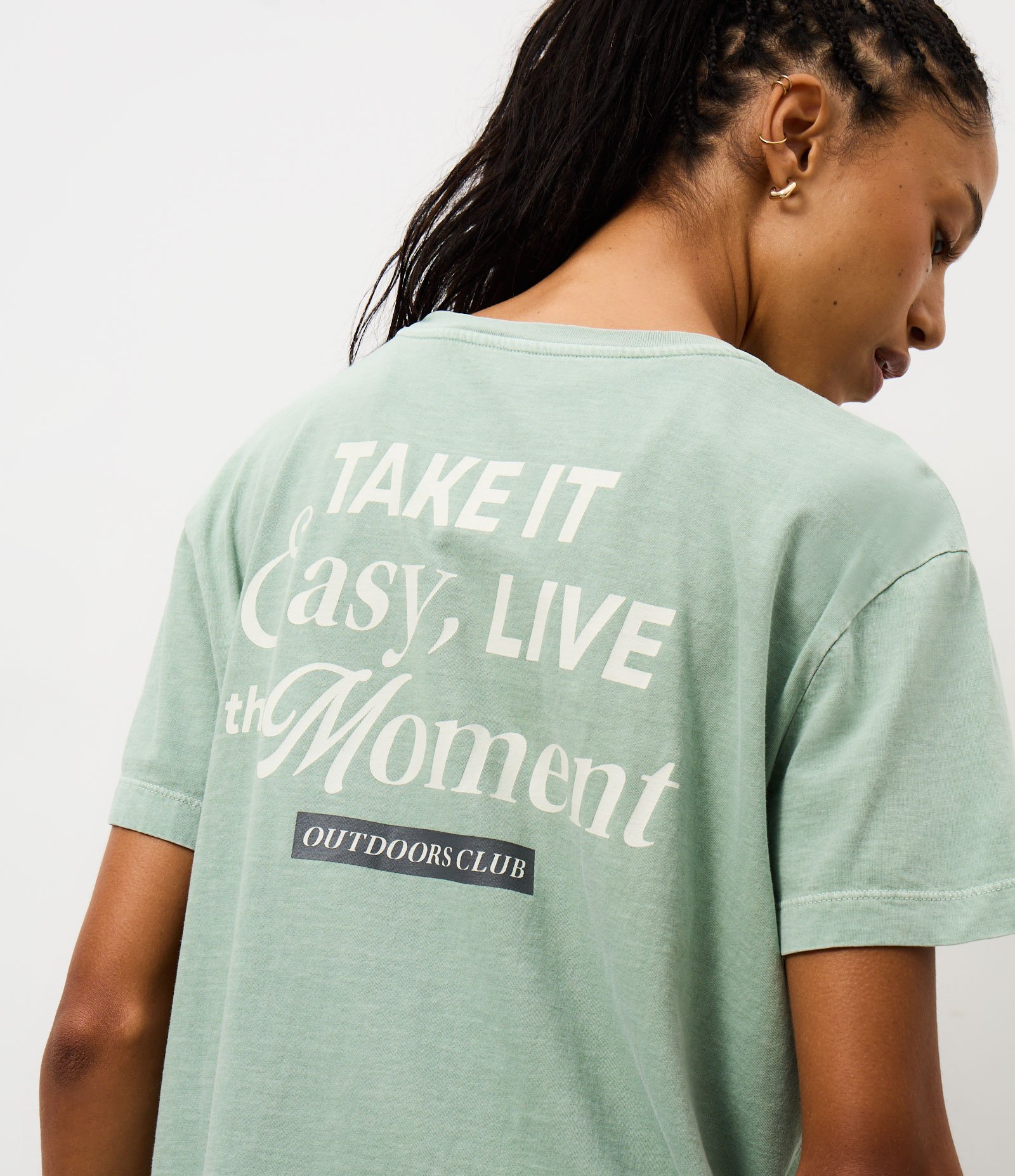 Camiseta Oversized Esportiva em Algodão com Lettering Verde 4