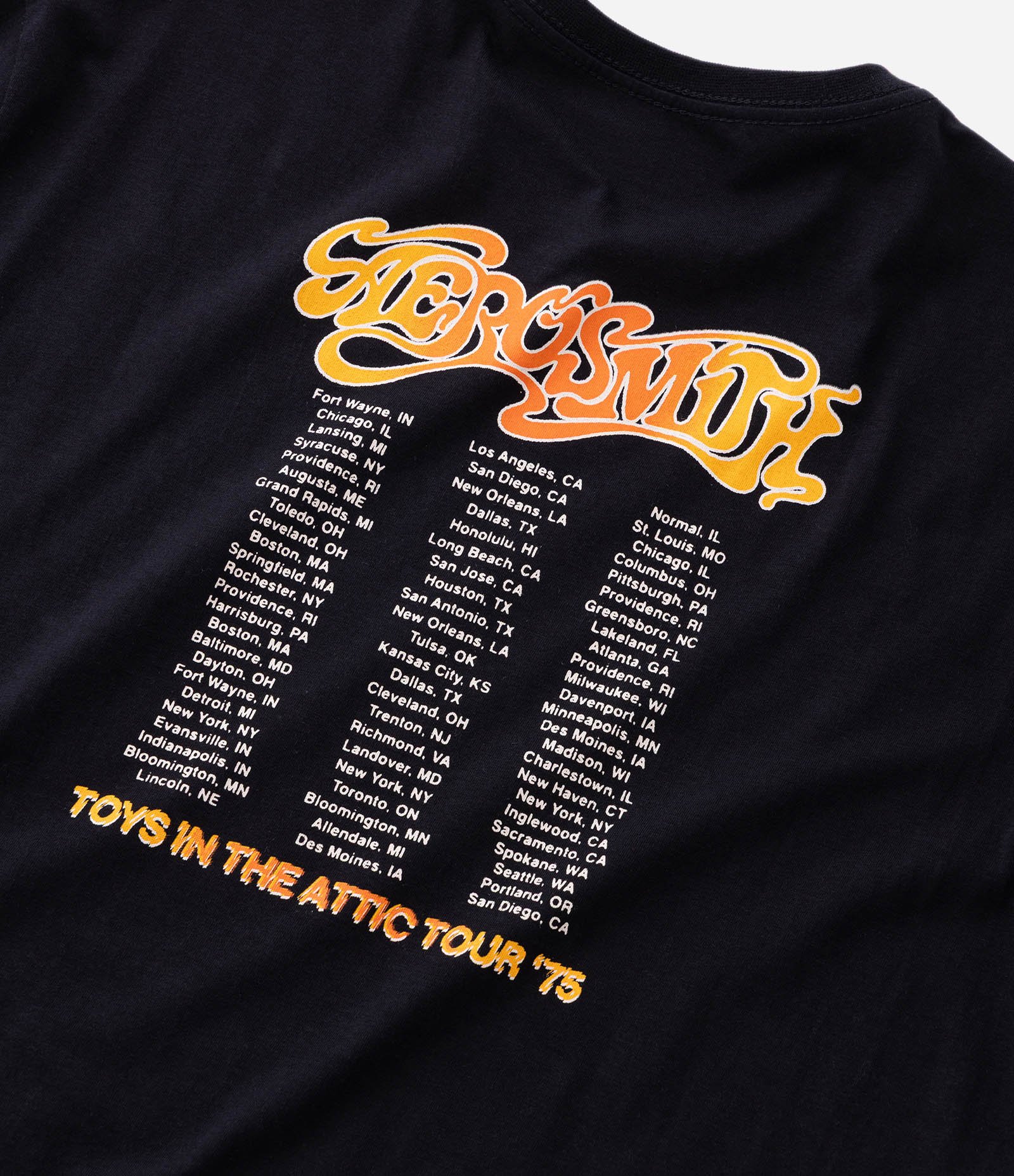 Camiseta Regular em Algodão com Estampa da Banda Aerosmith Preto 8