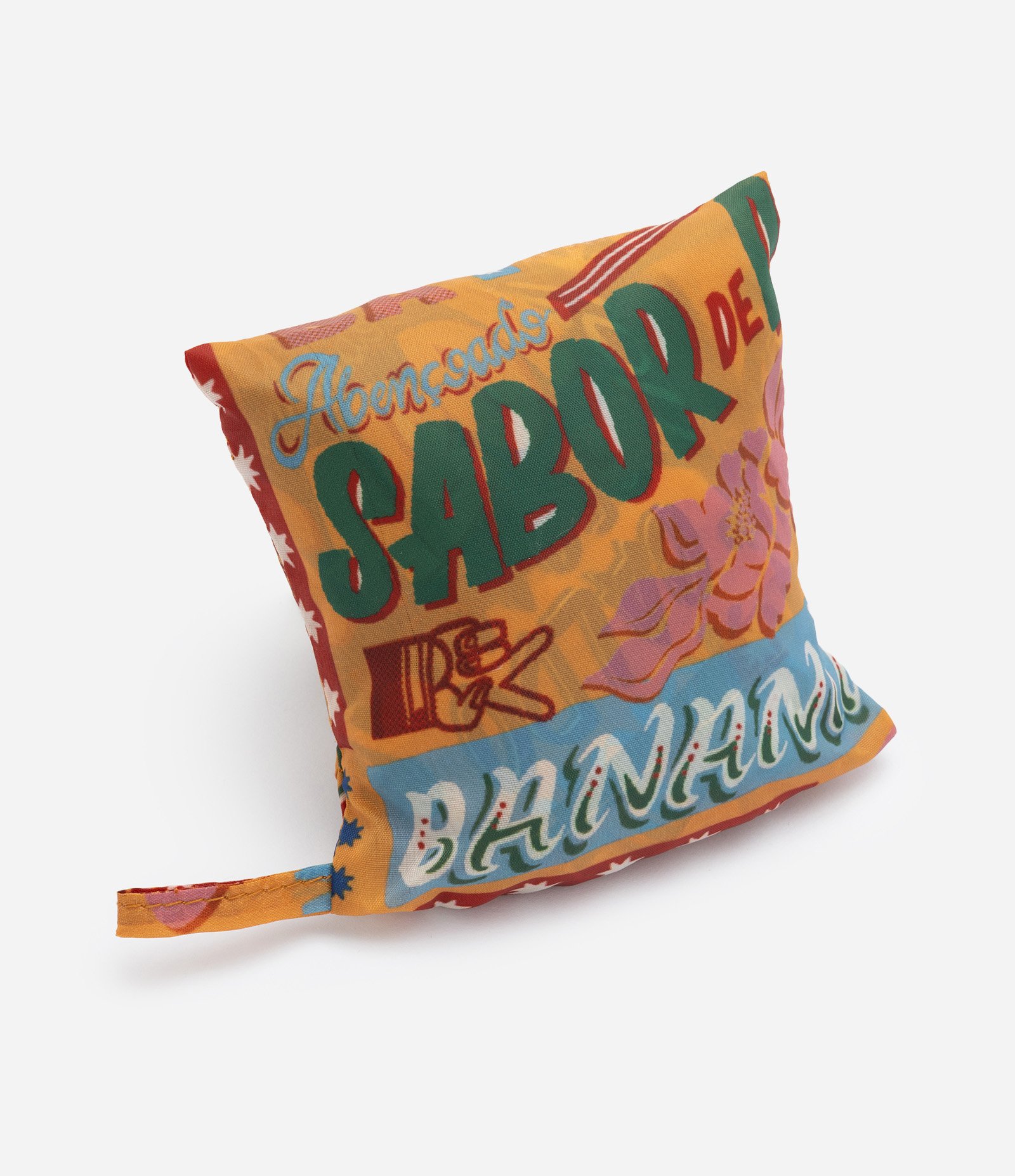 Sacola Dobrável com Estampa Gráfica em Lettering Multicores 5