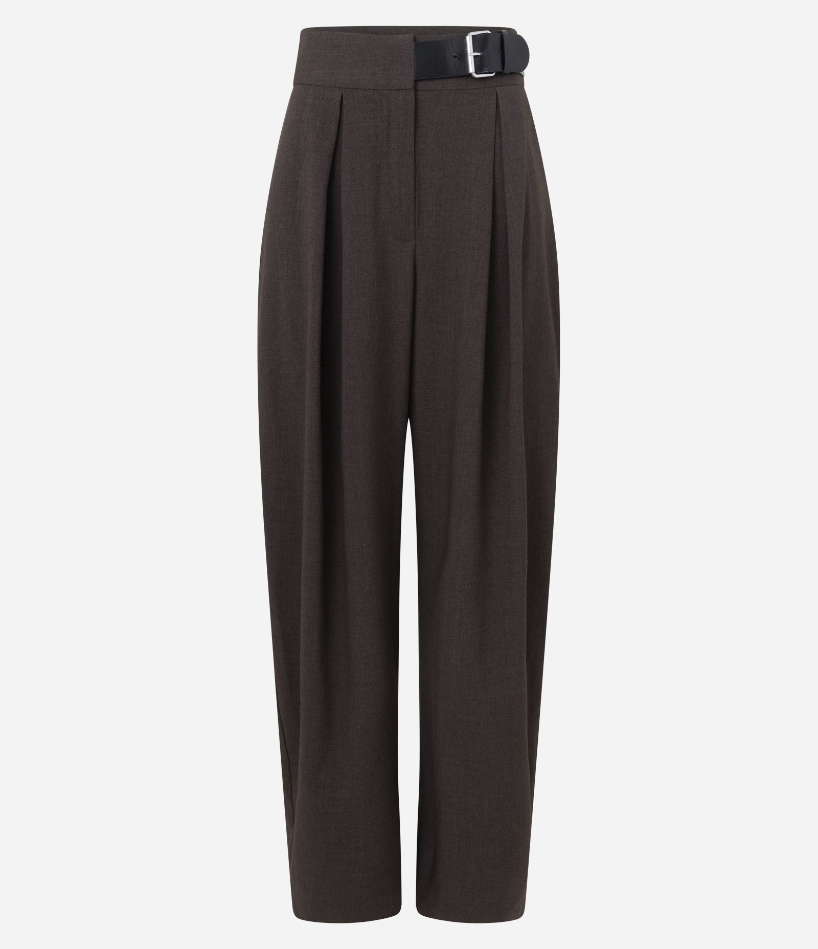 Calça Alfaiatada Barrel Marrom 5