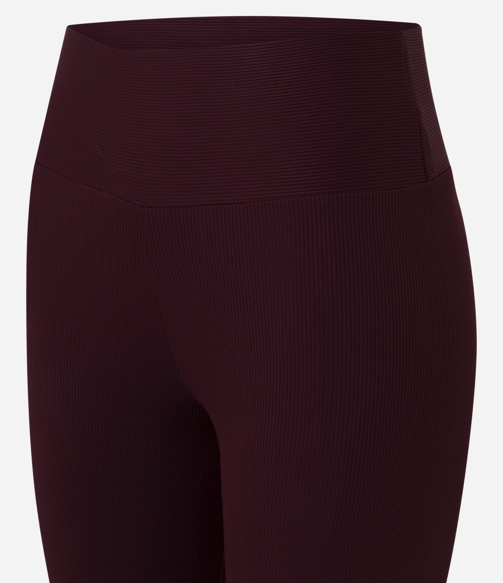 Calça Legging Canelada em Microfibra Vermelho Escuro 6