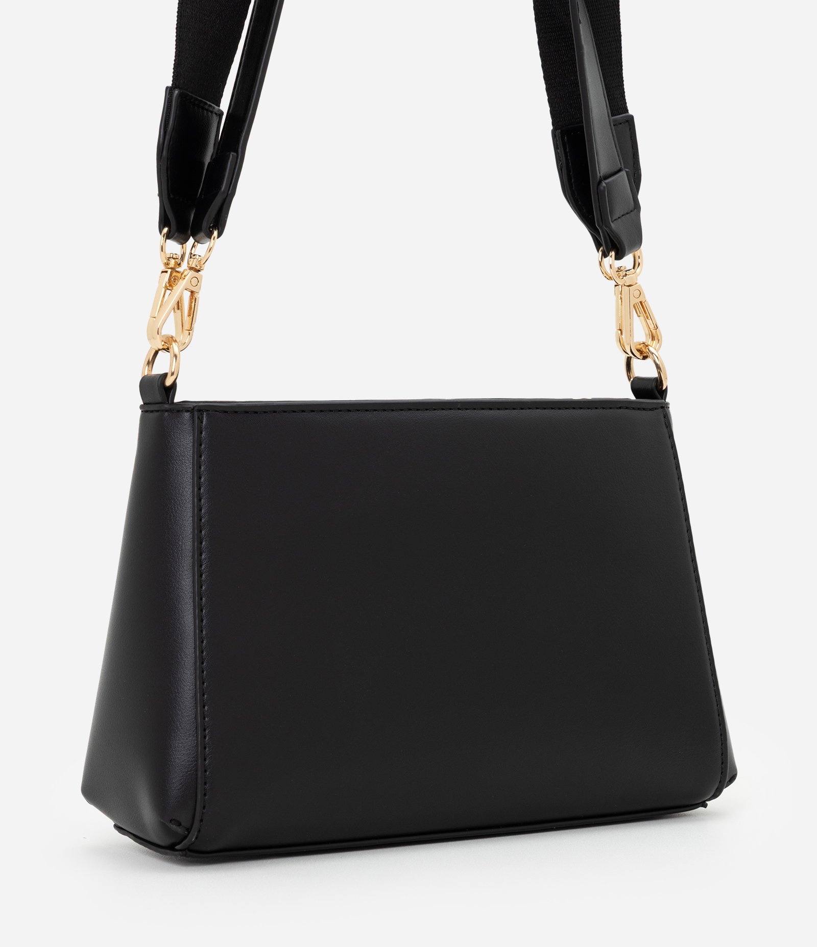 Bolsa Média Transversal com Alça Removível e Ajustável Preto 3