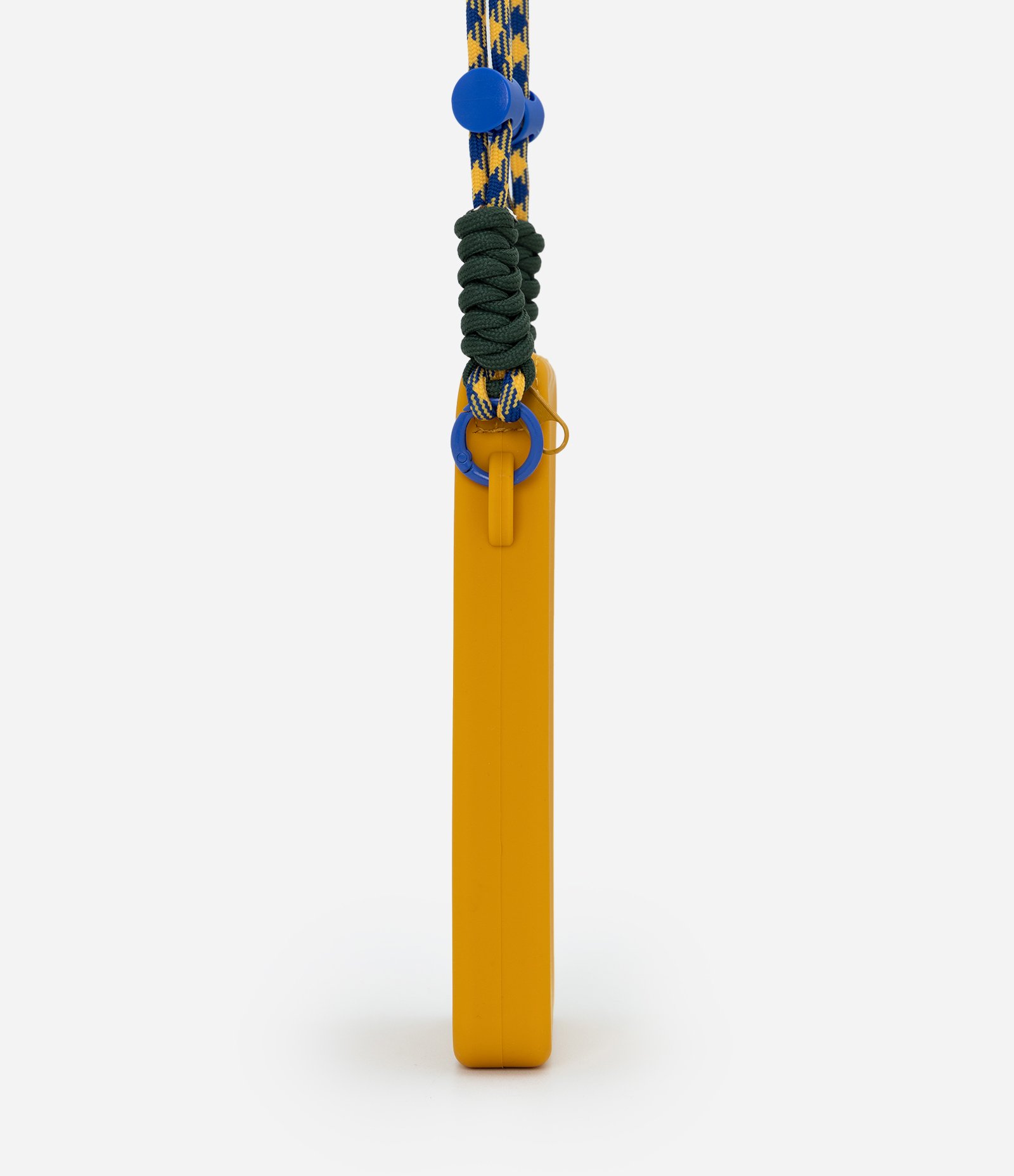 Porta Celular de Silicone com Alça Contrastante Amarelo 2
