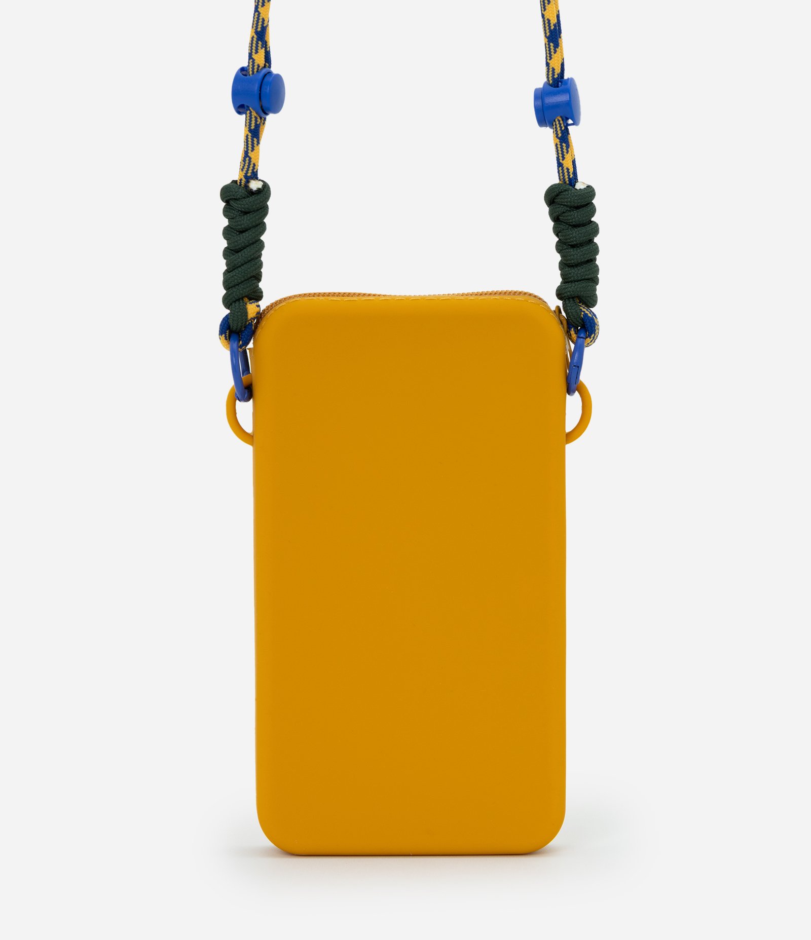 Porta Celular de Silicone com Alça Contrastante Amarelo 3