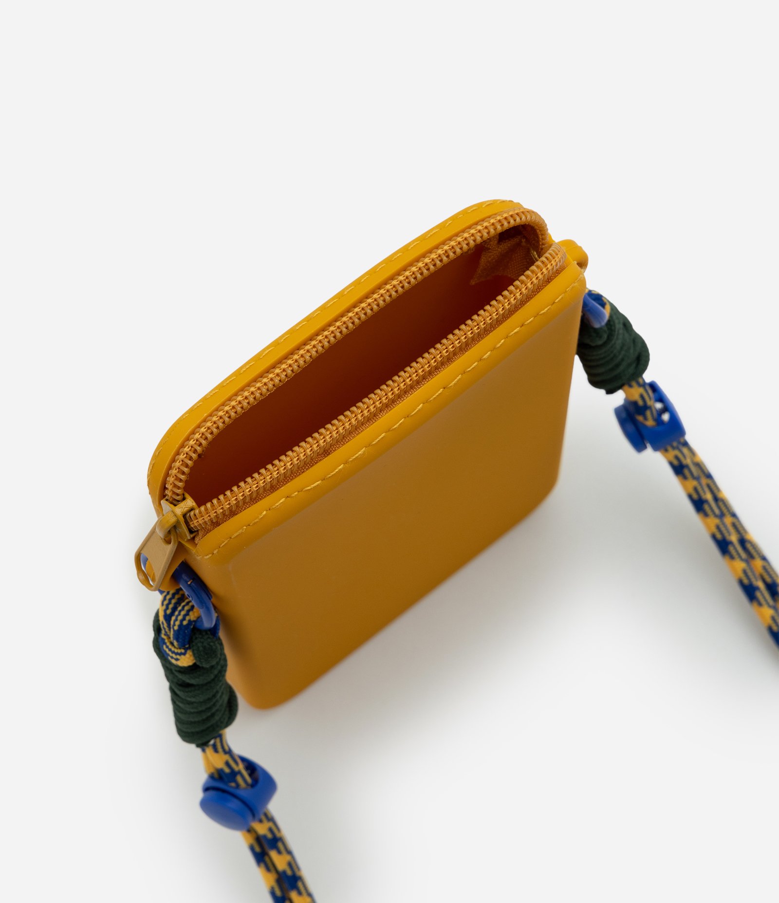 Porta Celular de Silicone com Alça Contrastante Amarelo 4