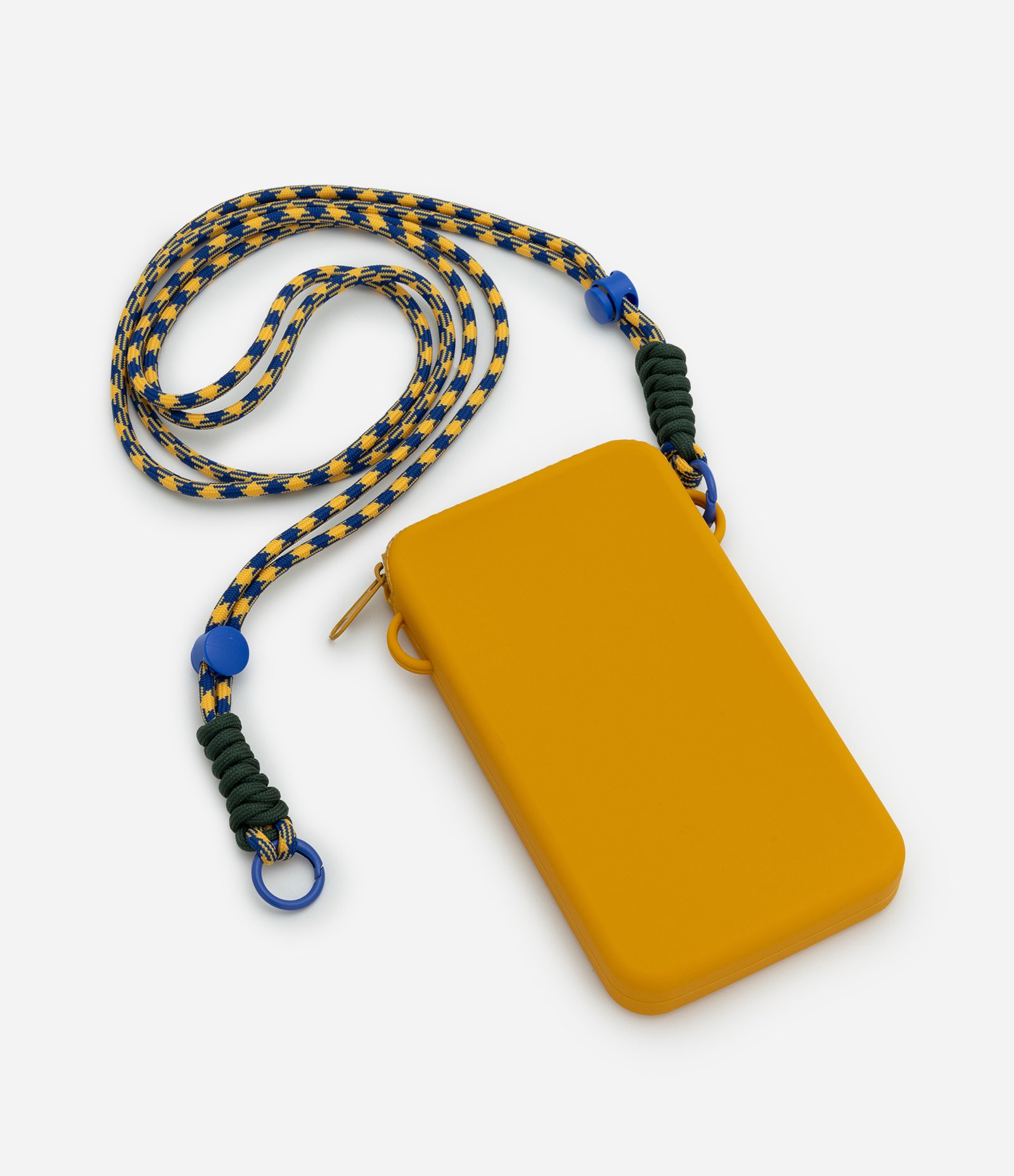 Porta Celular de Silicone com Alça Contrastante Amarelo 5