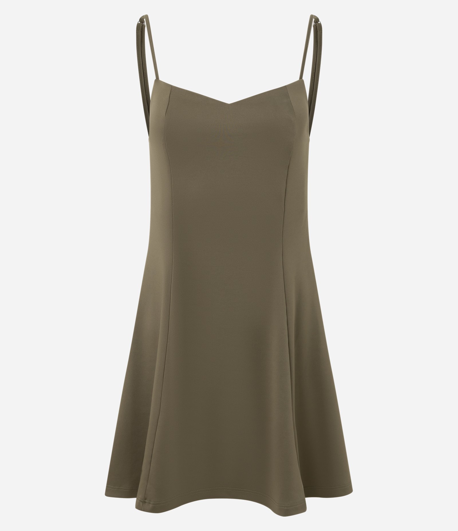 Vestido Curto Evasê de Alcinha Verde 1