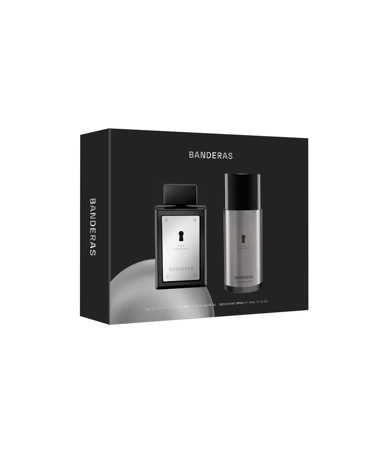 Kit Banderas The Secret EDT 100ml + Desodorante 150ml KIT 2