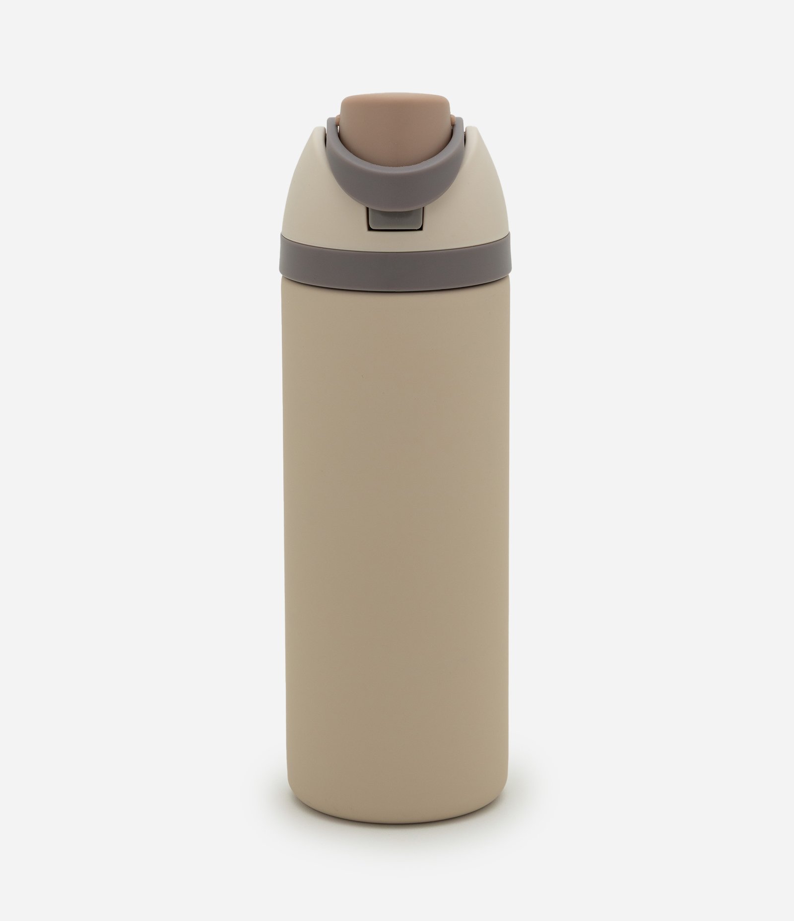 Garrafa Térmica com Canudo 750ml Bege 2