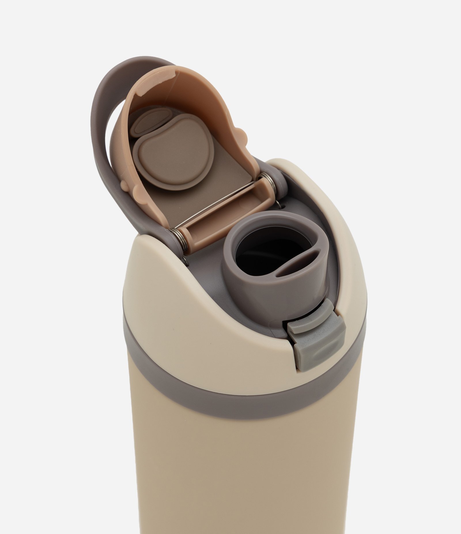 Garrafa Térmica com Canudo 750ml Bege 3
