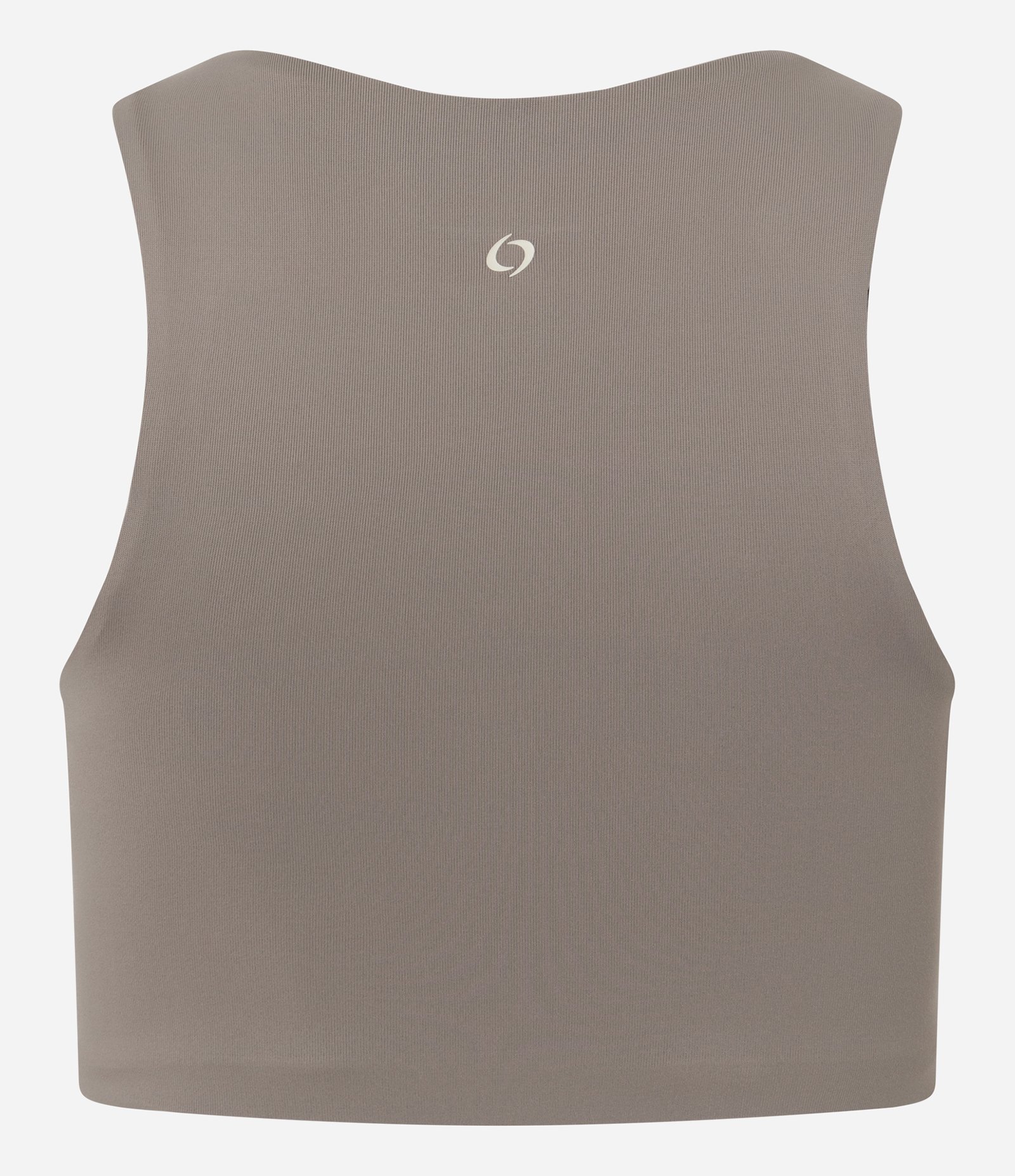 Top Esportivo com Decote Halter em Microfibra Marrom 6