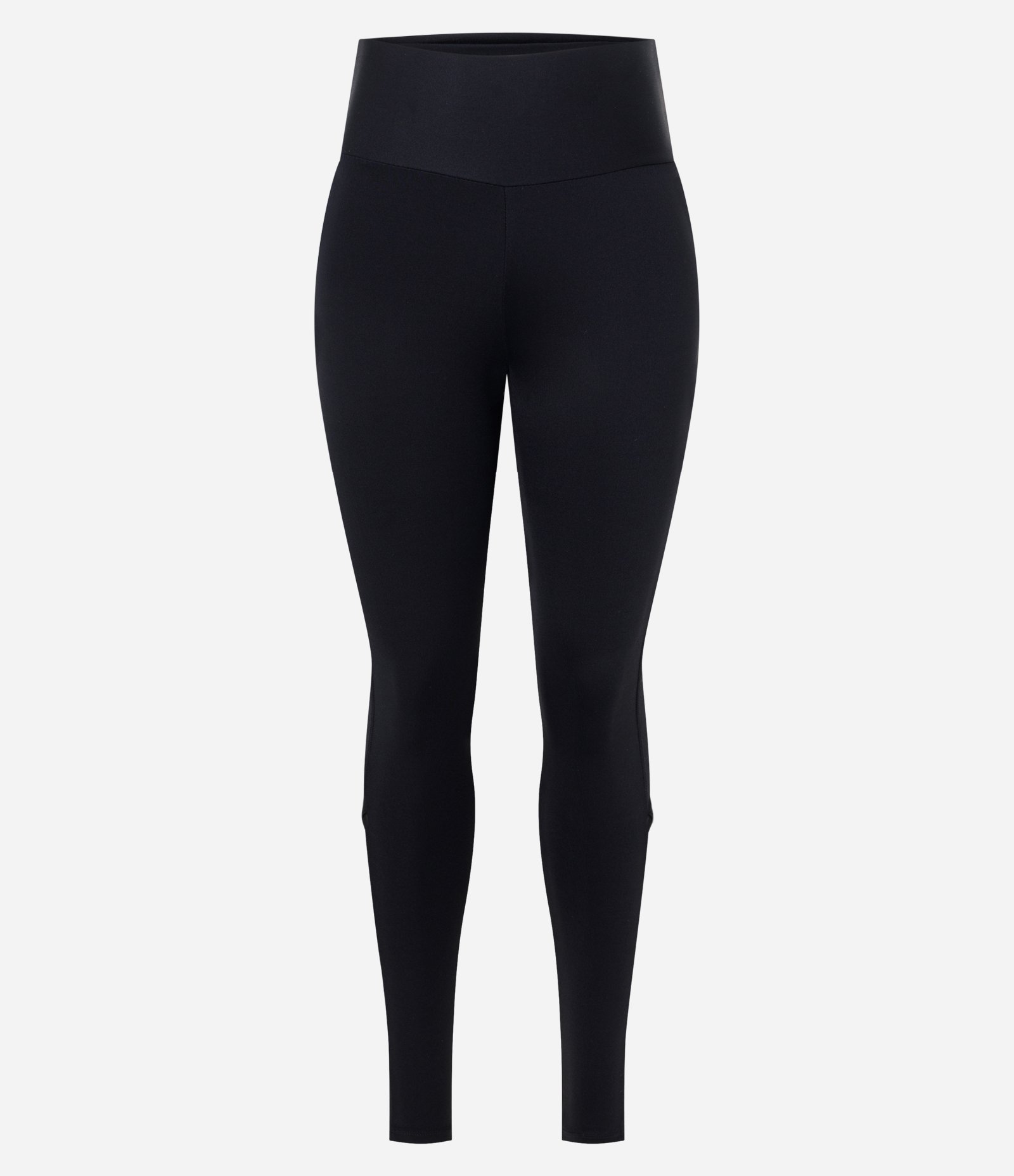 Calça Legging Esportiva com Cós Alto e Recorte em Tule Preto 2