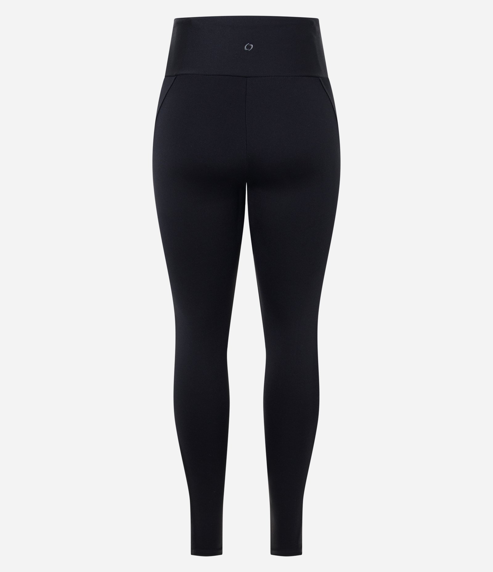 Calça Legging Esportiva com Cós Alto e Recorte em Tule Preto 3