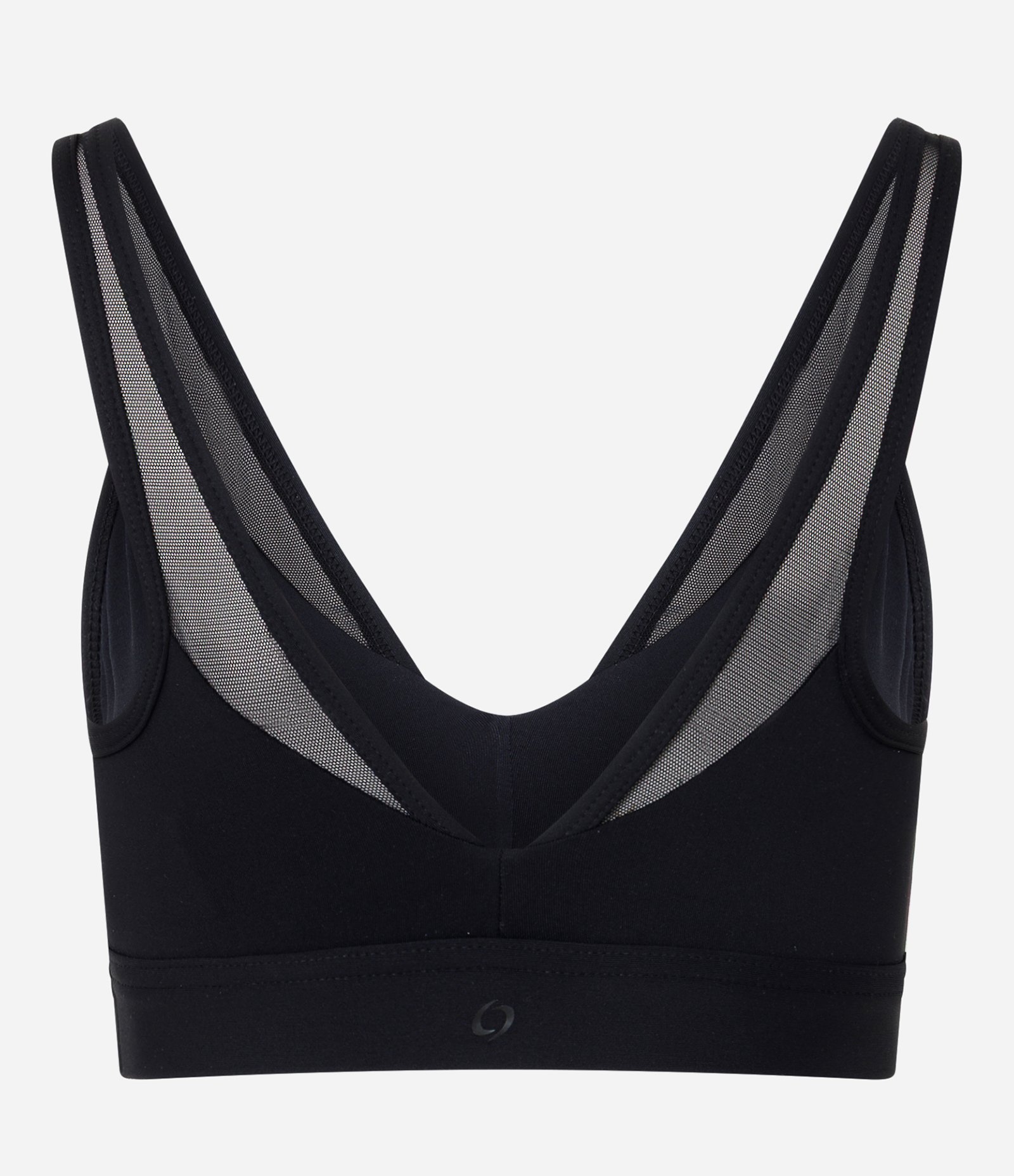Top Esportivo Microfibra com Detalhe em Tule Preto 3