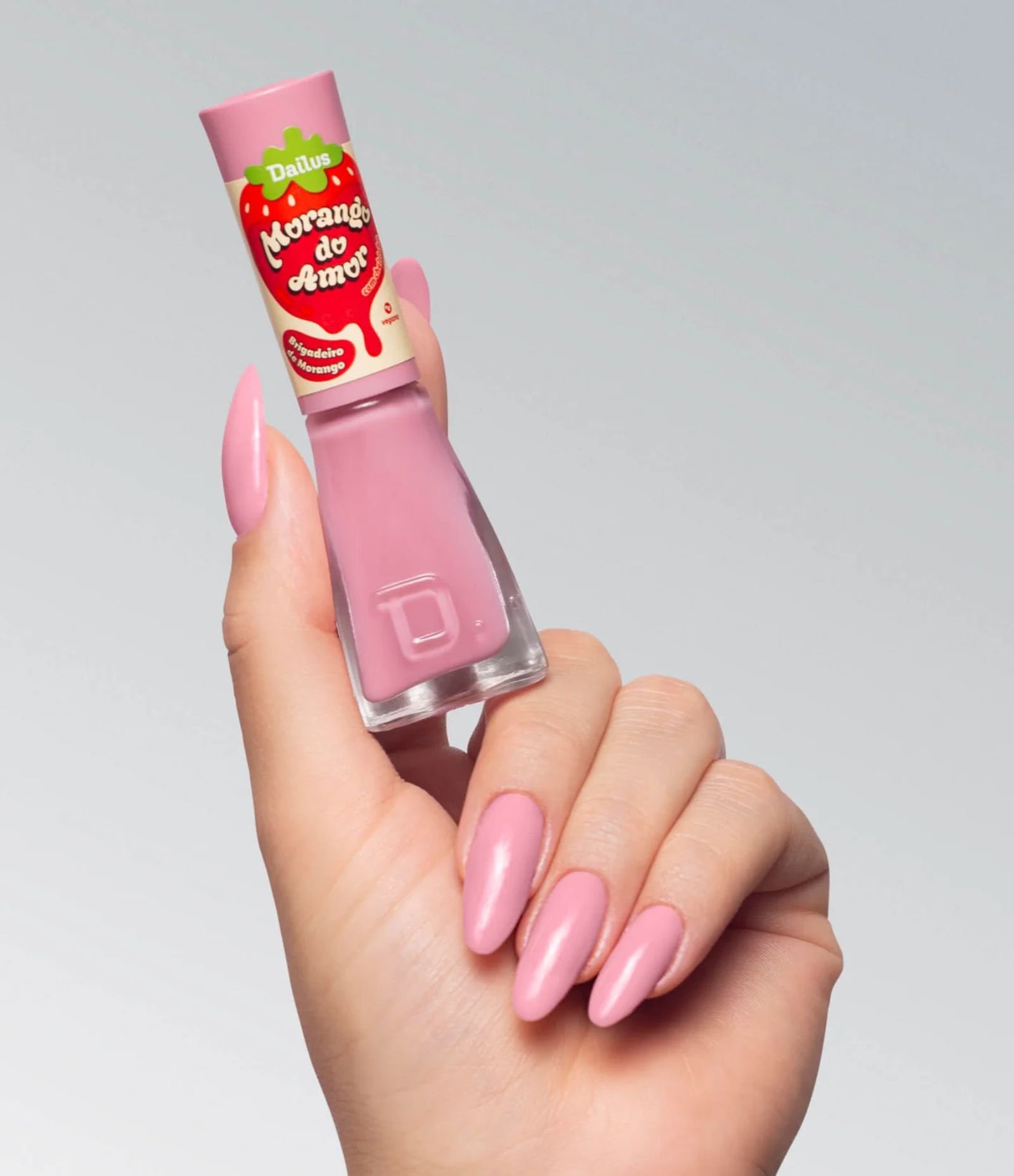 Esmalte 8ml Morango do Amor Dailus Brigadeiro de Morango 4