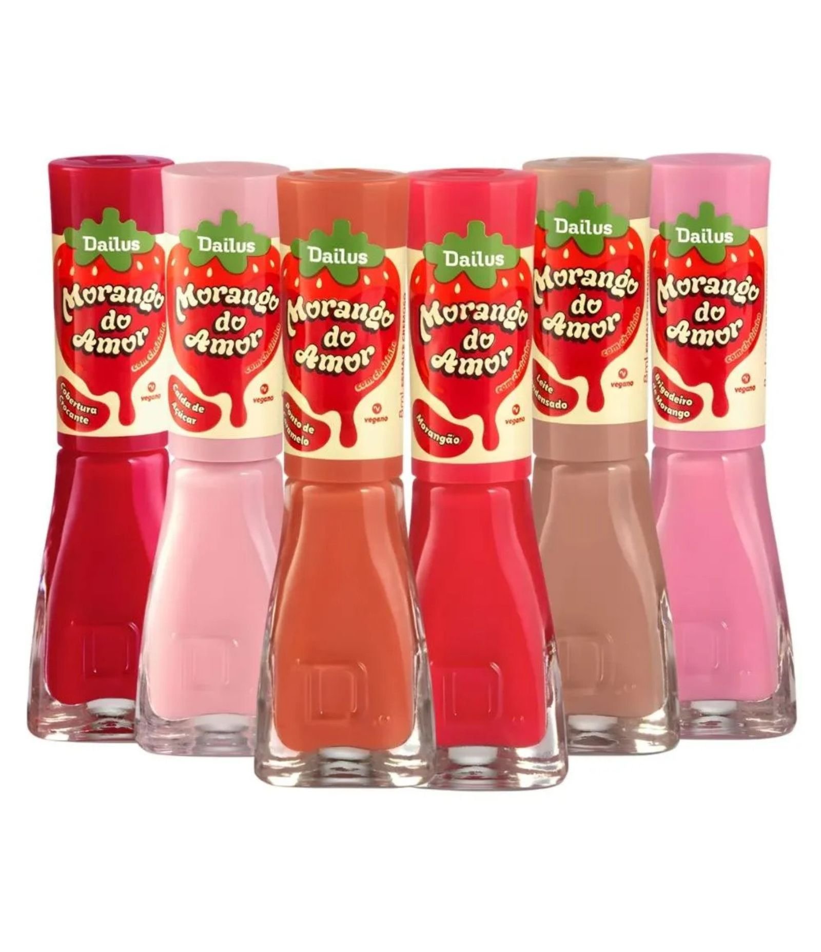 Esmalte 8ml Morango do Amor Dailus Brigadeiro de Morango 5
