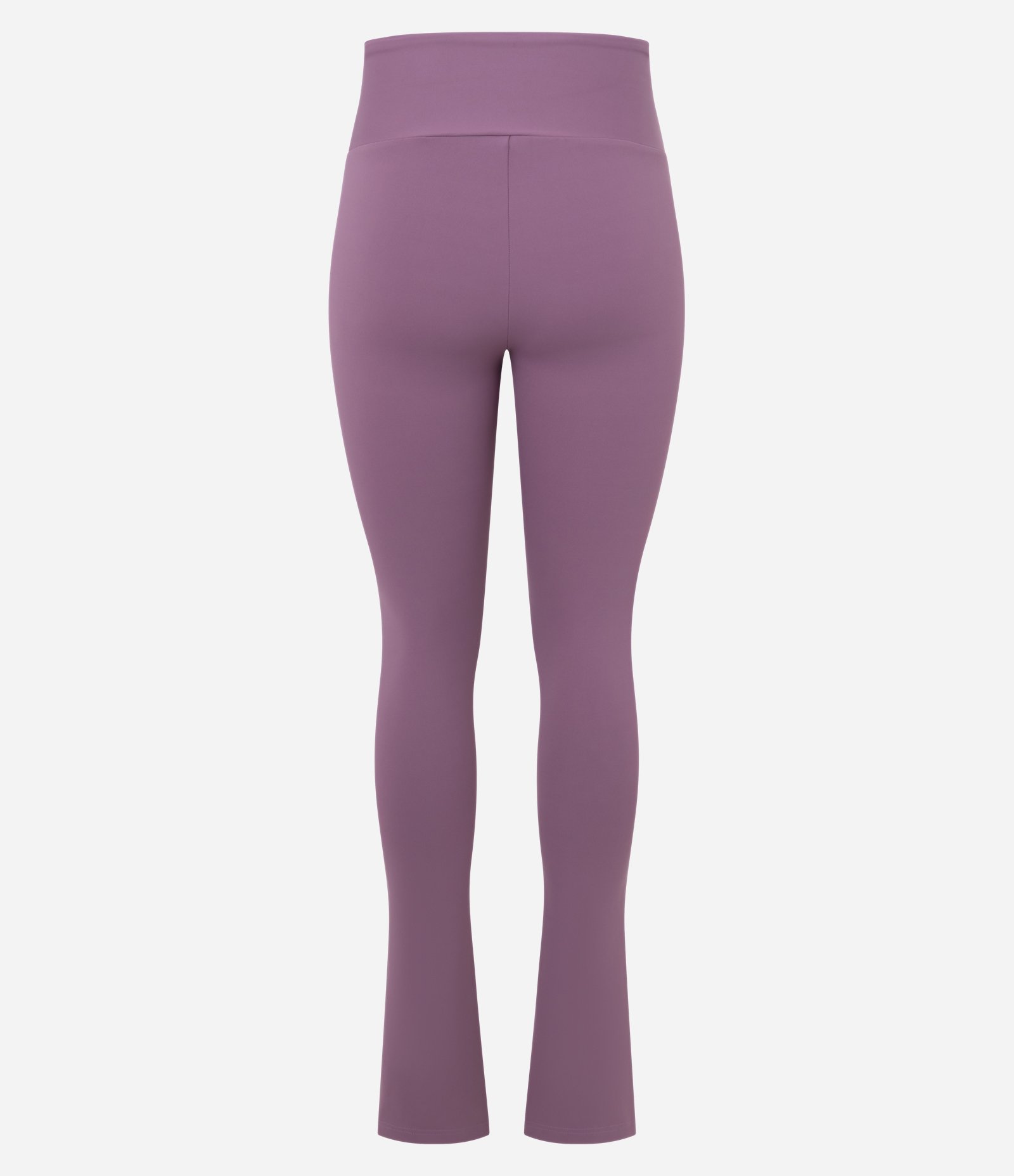 Calça Legging Flare Esportiva em Microfibra com Fenda Roxo 9