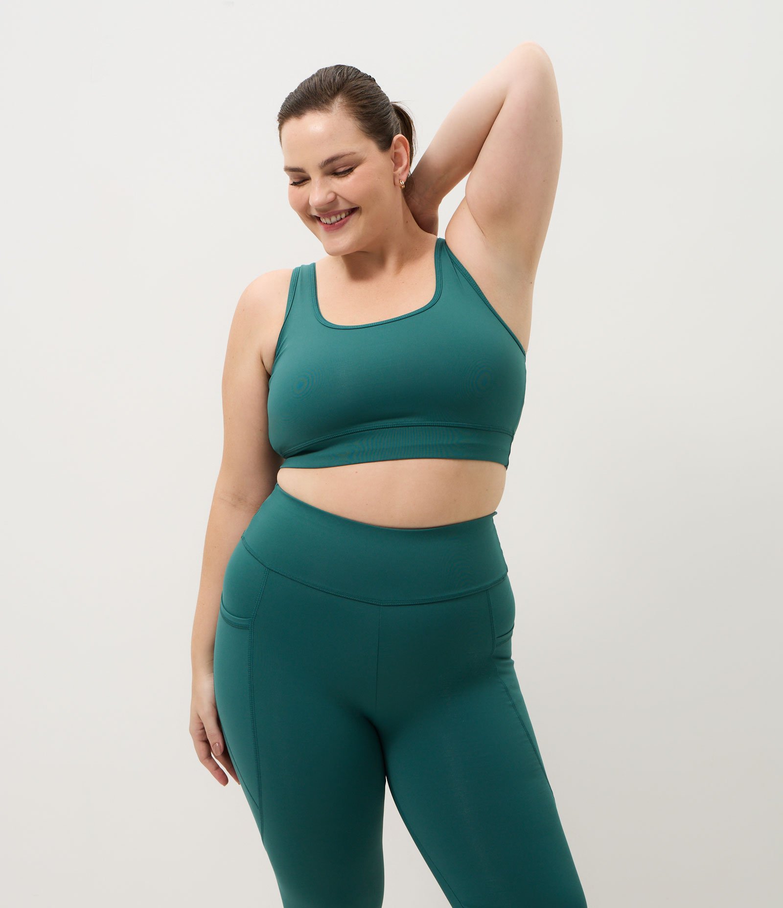 Top Esportivo Dry com Alças Largas Curve & Plus Size Verde 1