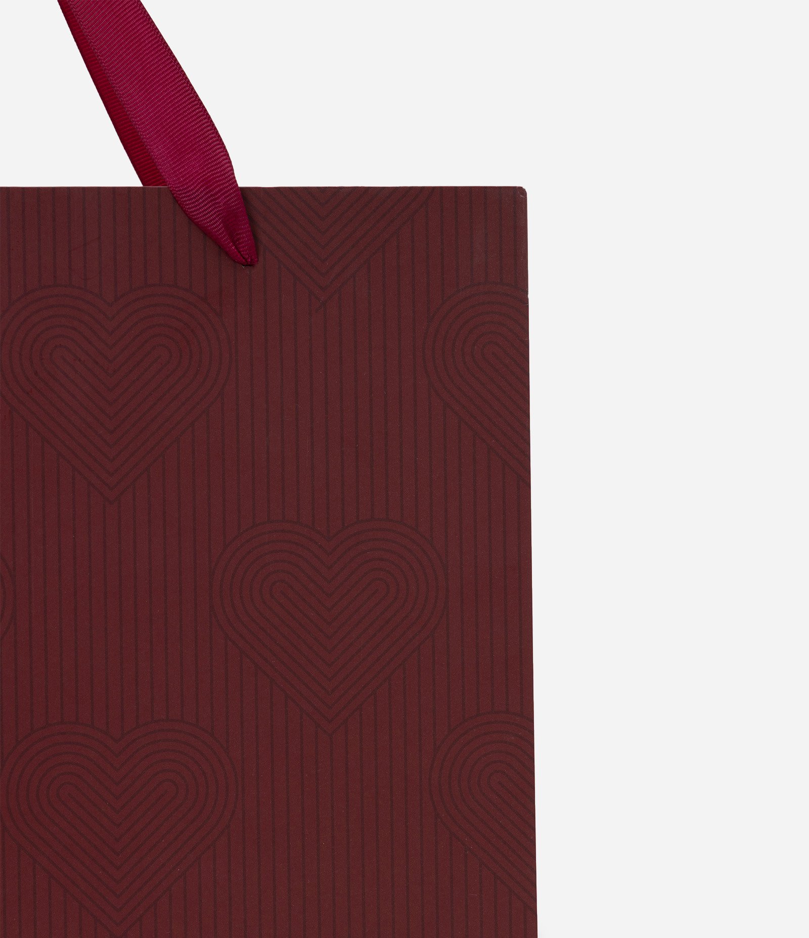 Sacola Média com Estampa de Corações Vermelho 2