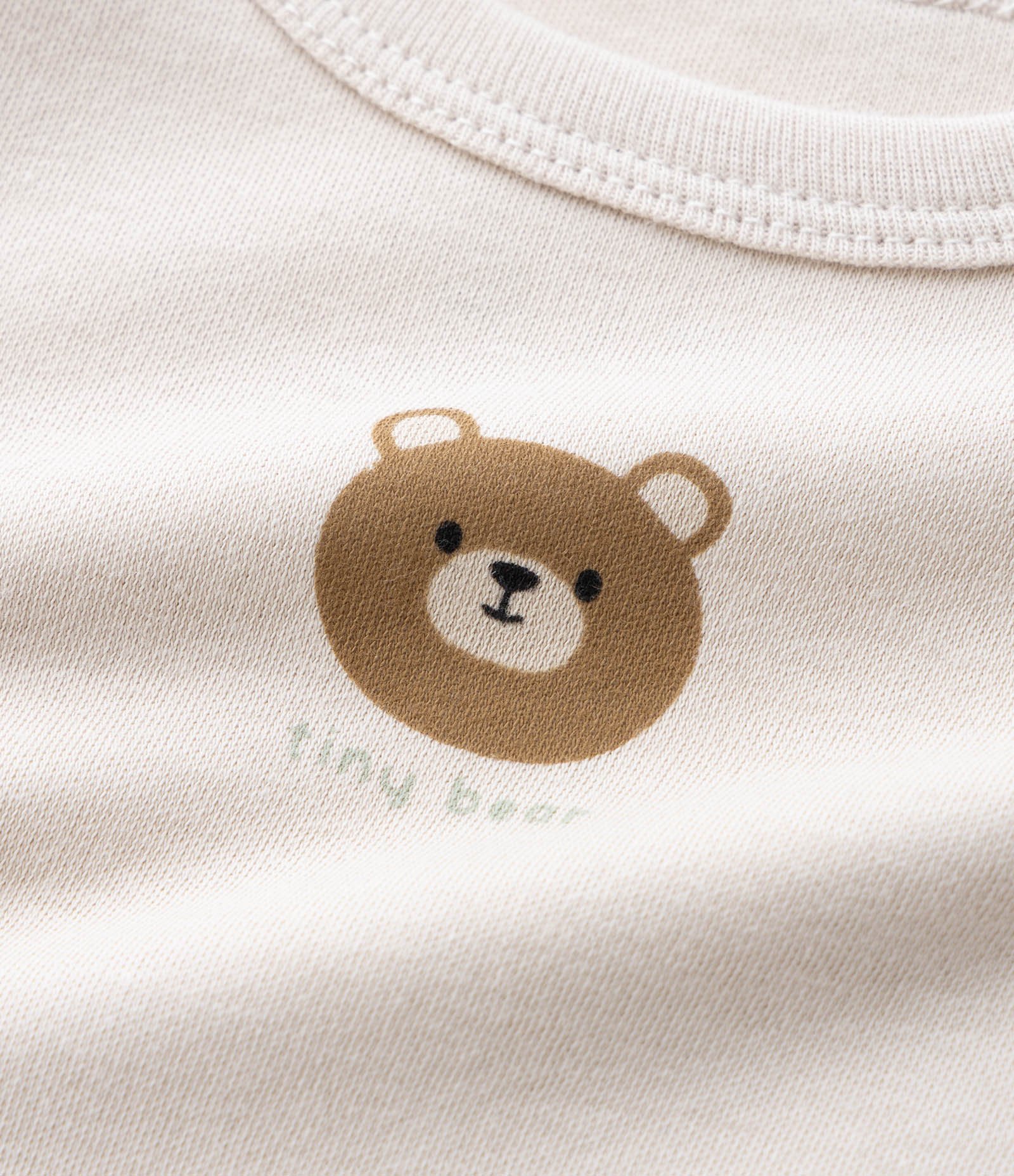 Kit 02 Bodies Infantil com Estampa Urso – Tam 0 a 18 Meses Verde/Bege 6