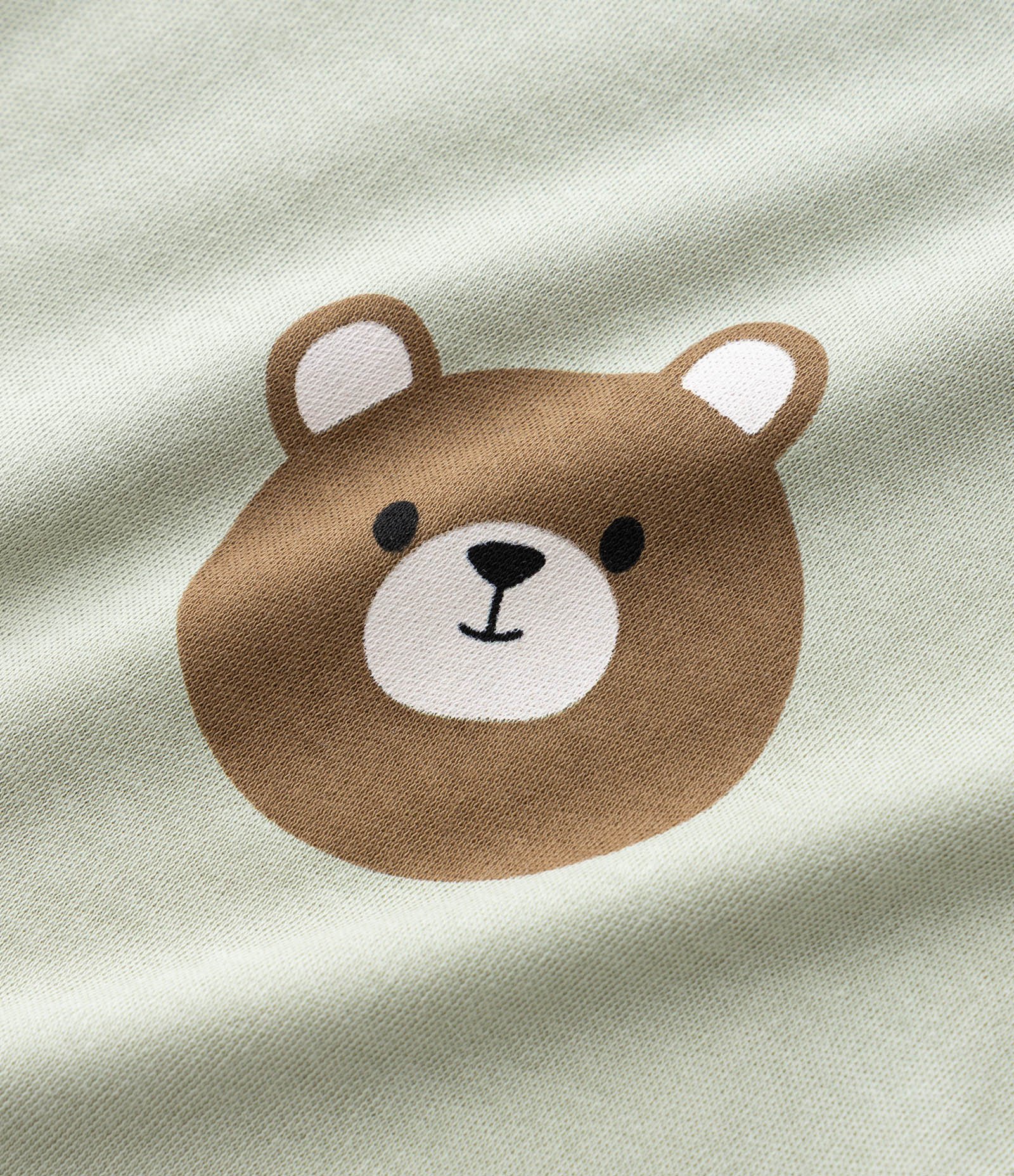 Kit 02 Bodies Infantil com Estampa Urso – Tam 0 a 18 Meses Verde/Bege 5