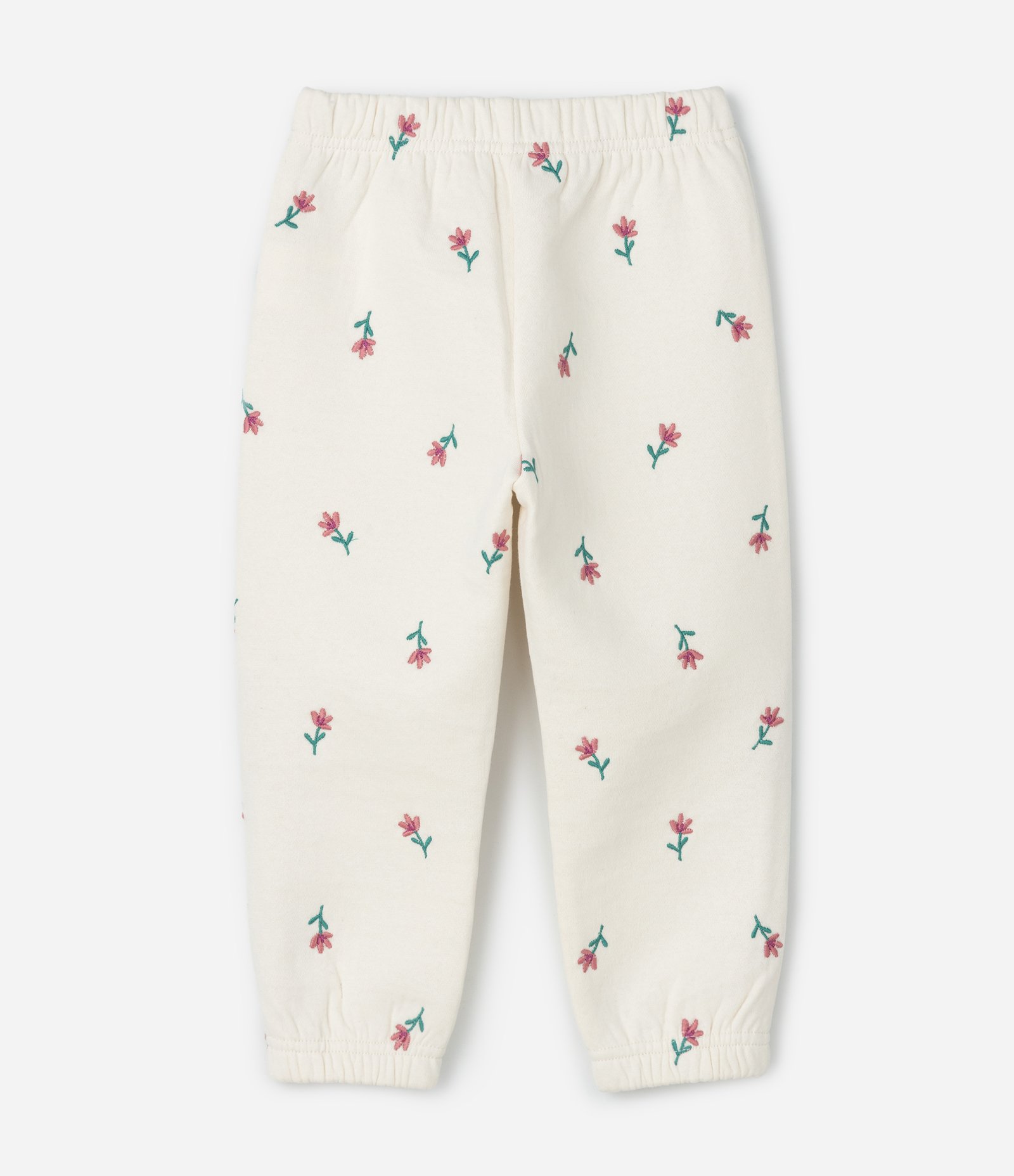 Conjunto Infantil em Moletom com Estampa Flores - 1 a 6 anos Off White 6