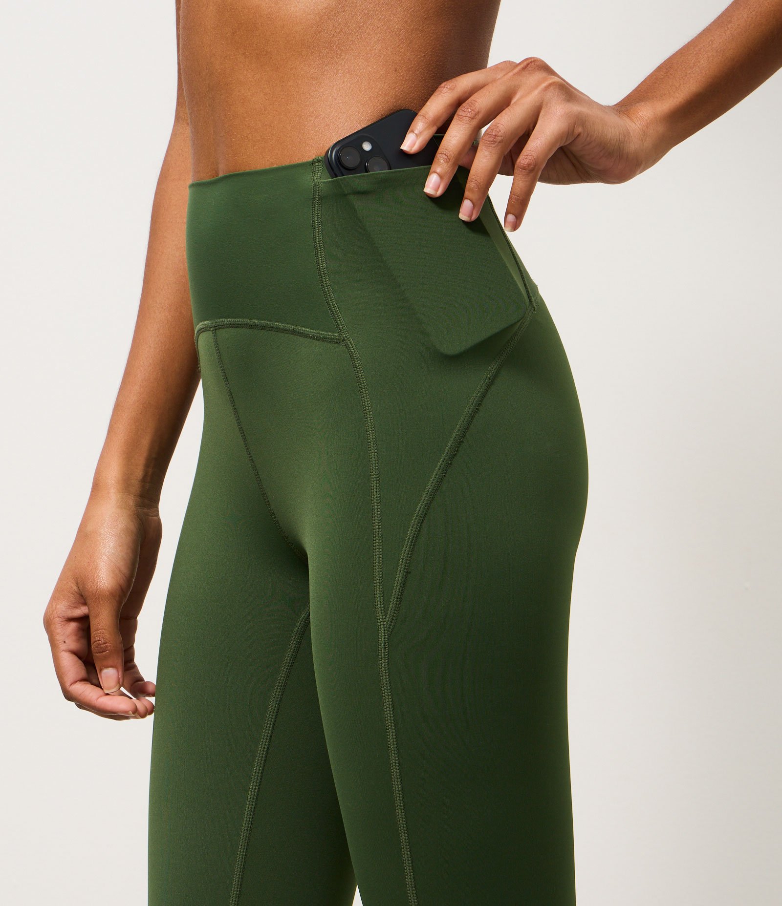 Calça Legging Esportiva em Microfibra Verde 3