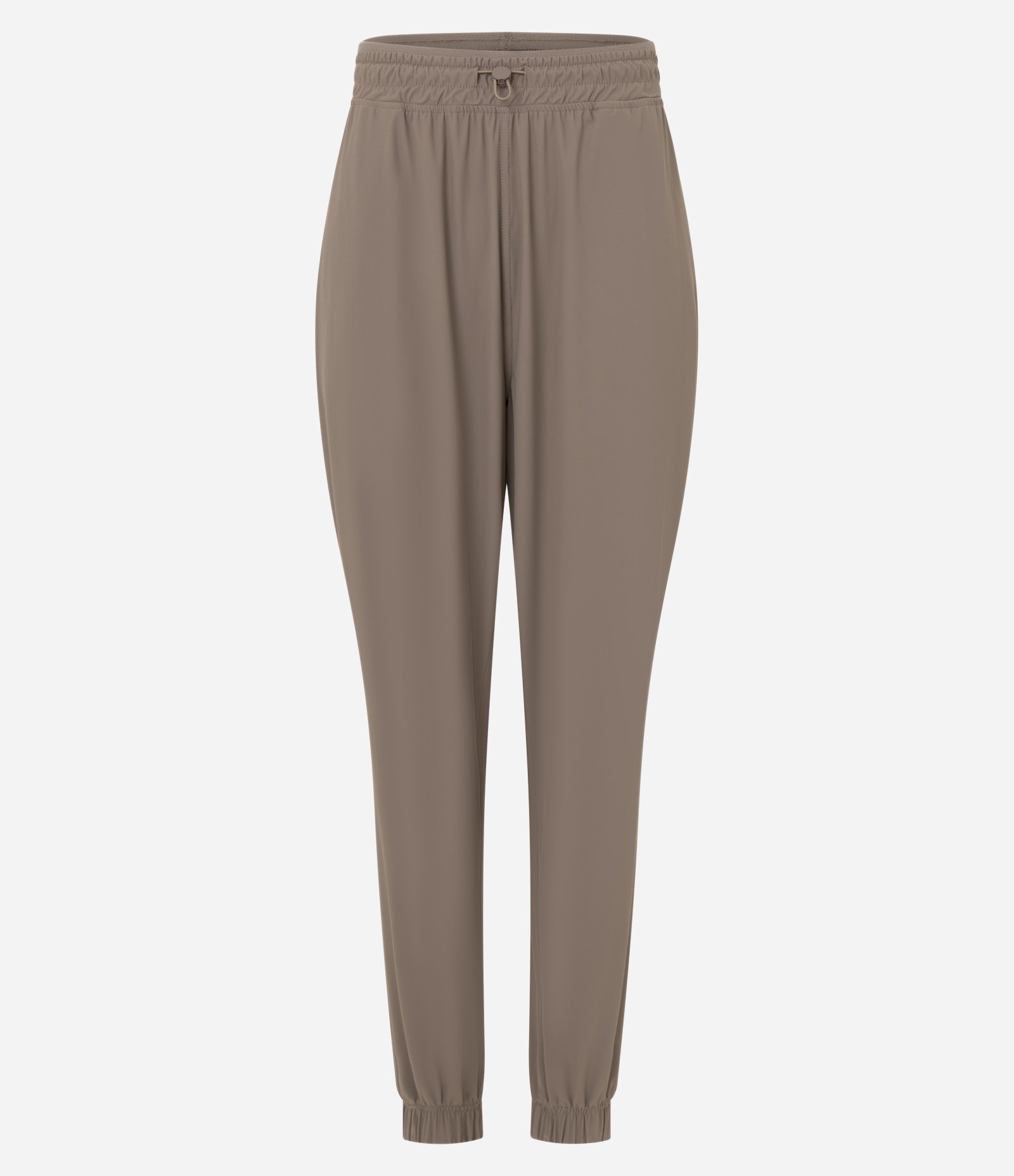 Calça Jogger Esportiva em Microfibra com Ajuste no Cós Marrom 5