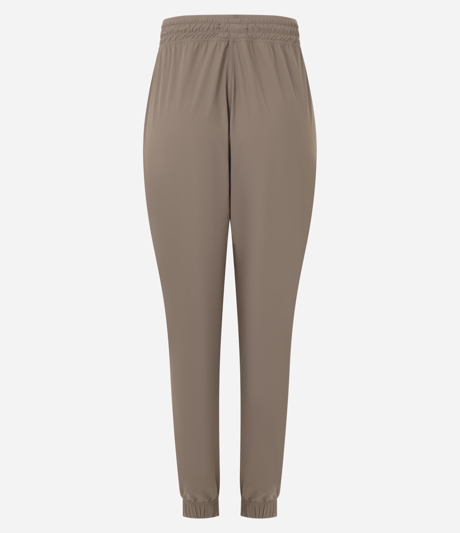 Calça Jogger Esportiva em Microfibra com Ajuste no Cós Marrom 6