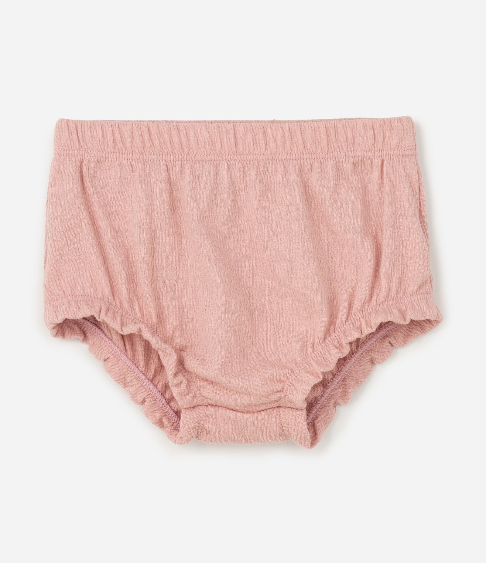 Conjunto Infantil em Anarruga com Bordado Floral – Tam 0 a 18 Meses Rosa 5
