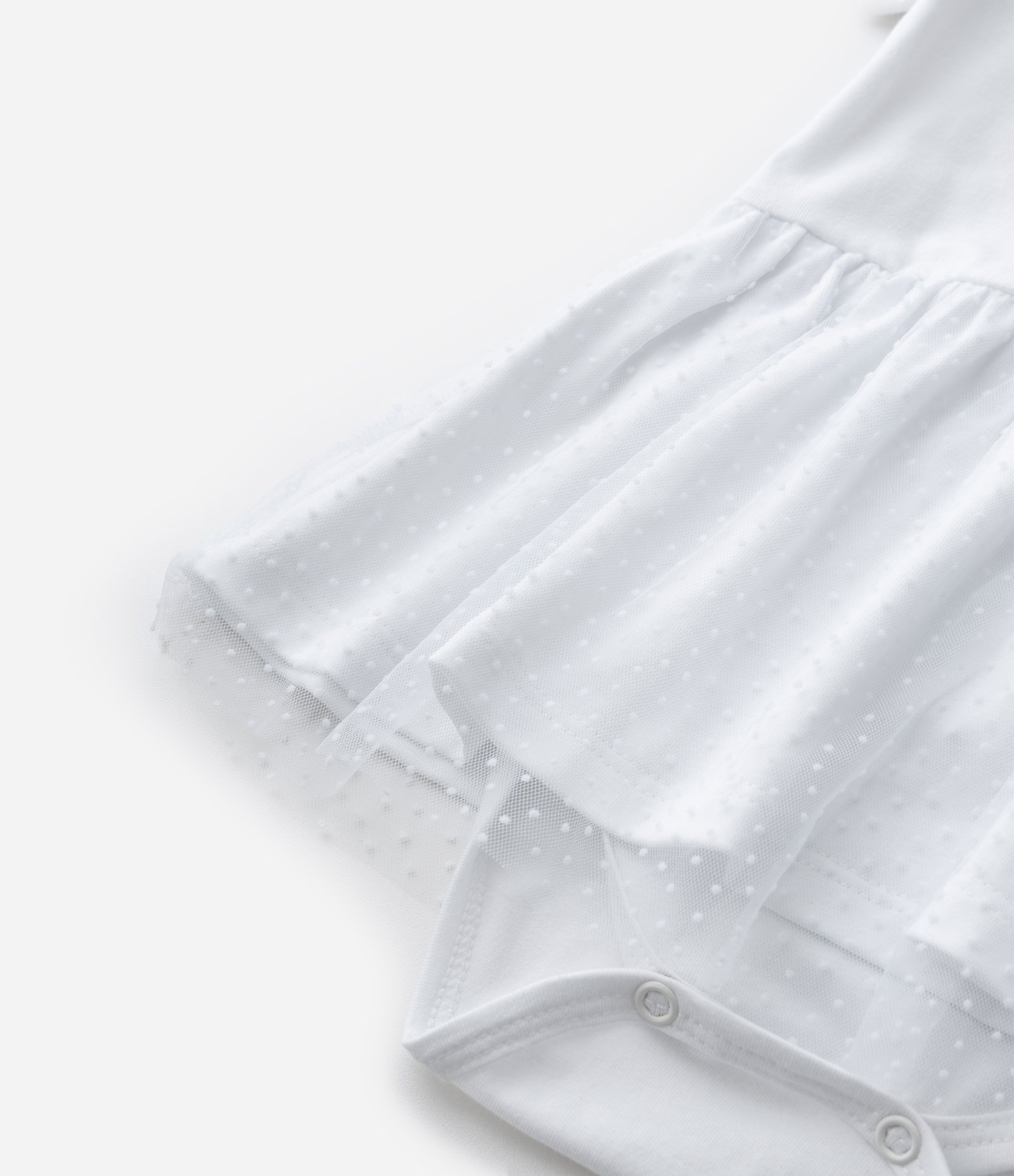 Vestido Body Infantil com Coelhinha e Faixa de Cabelo - Tam 0 a 18 Meses Branco 7