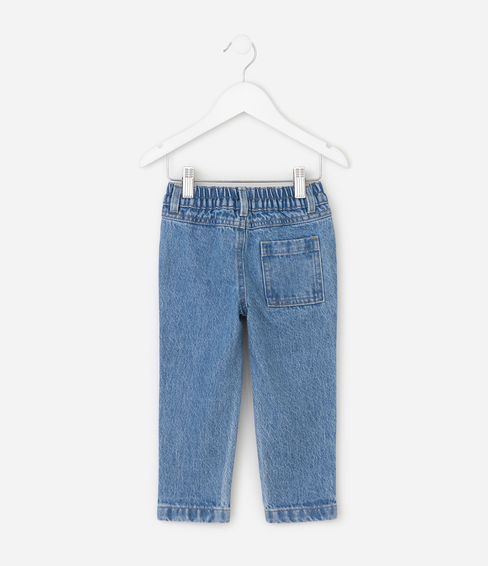 Calça Infantil em Jeans com Bordado Tratores – Tam 1 a 6 Anos Azul 3