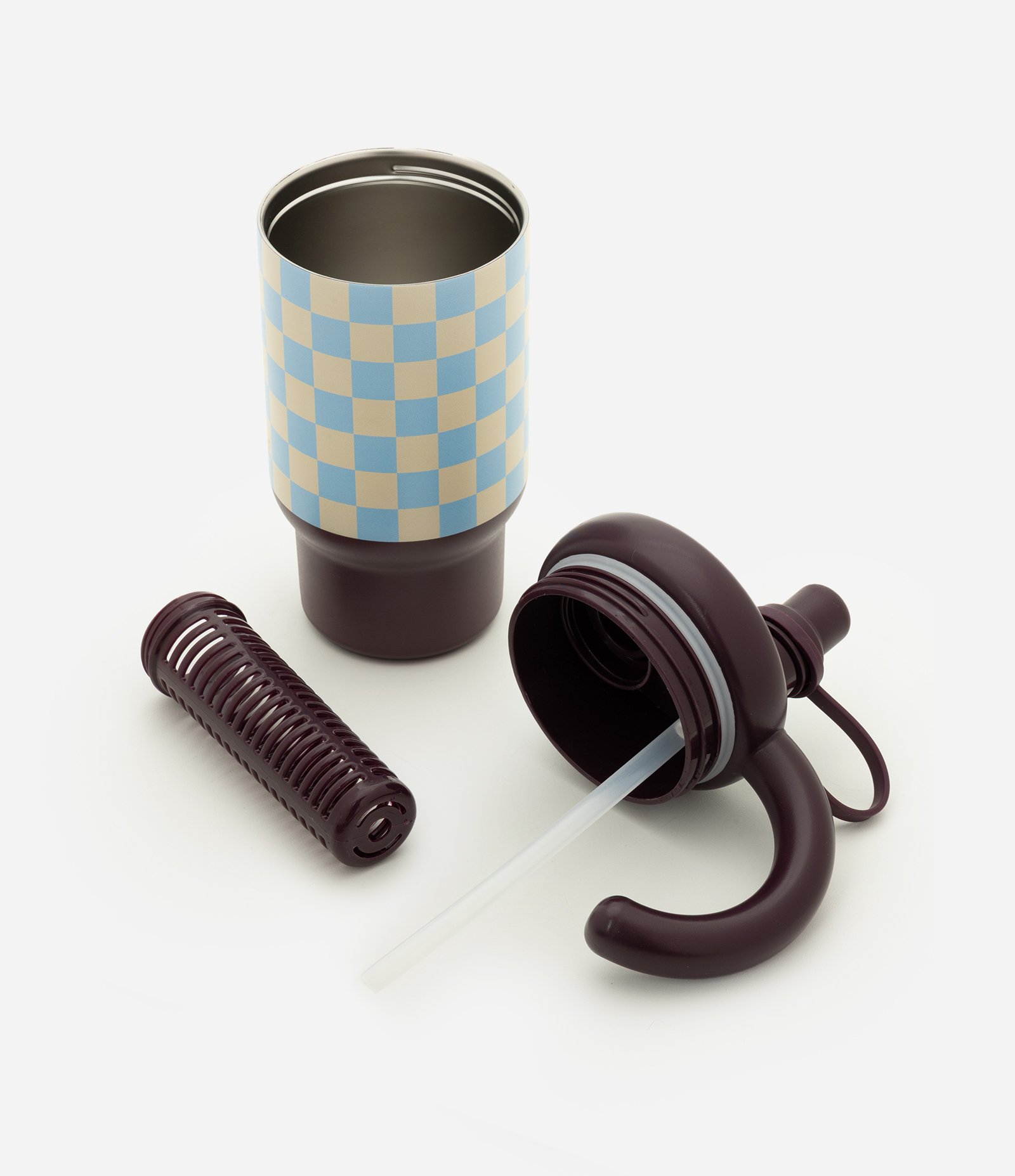 Copo Térmico com Estampa Xadrez 750ml Multicores 4