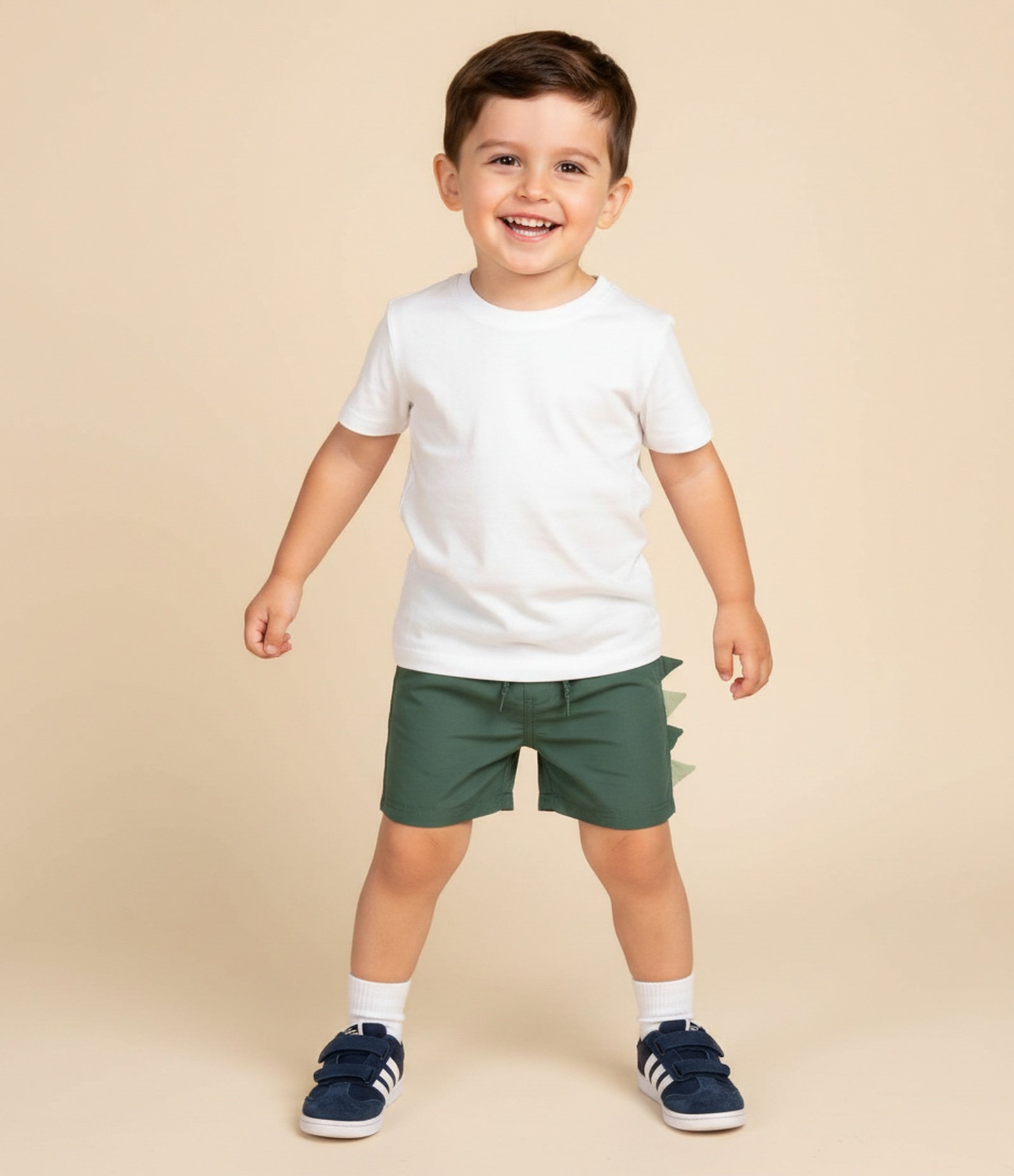Bermuda Infantil de Banho com Detalhe Interativo – Tam 1 a 6 Anos Verde 1