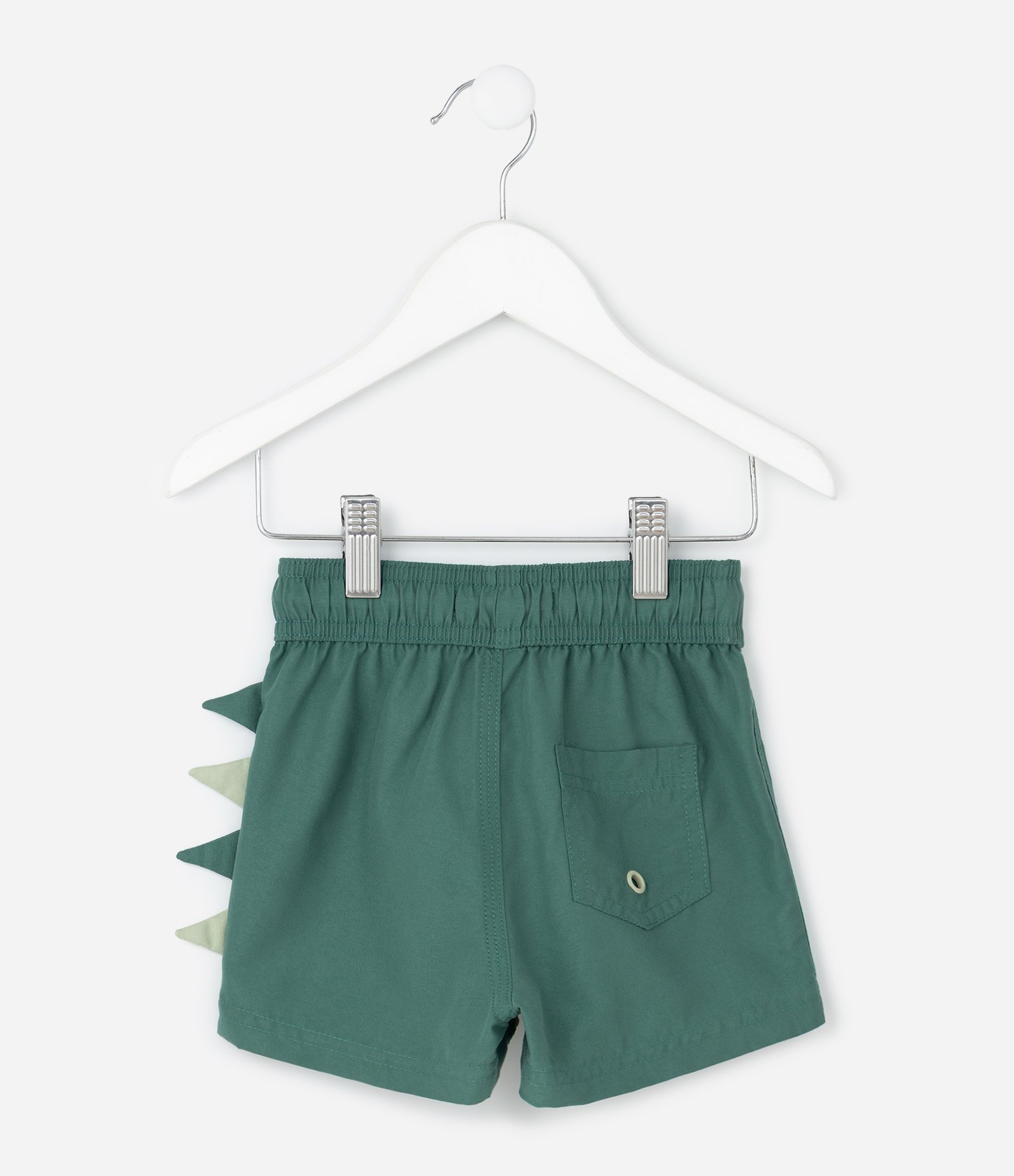 Bermuda Infantil de Banho com Detalhe Interativo – Tam 1 a 6 Anos Verde 3