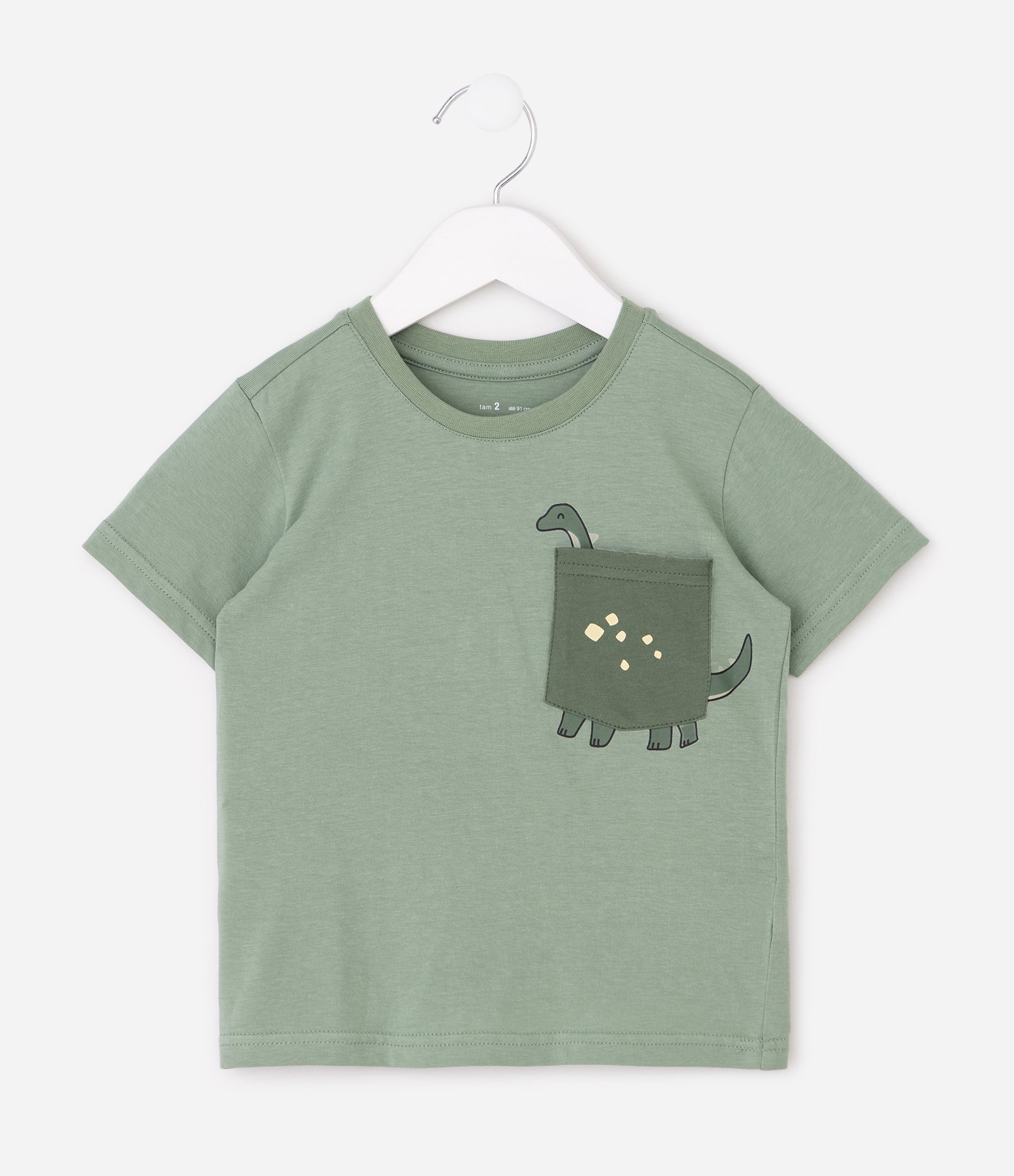 Conjunto Infantil com Estampa Dinossauros – Tam 1 a 6 Anos Verde/Azul 3