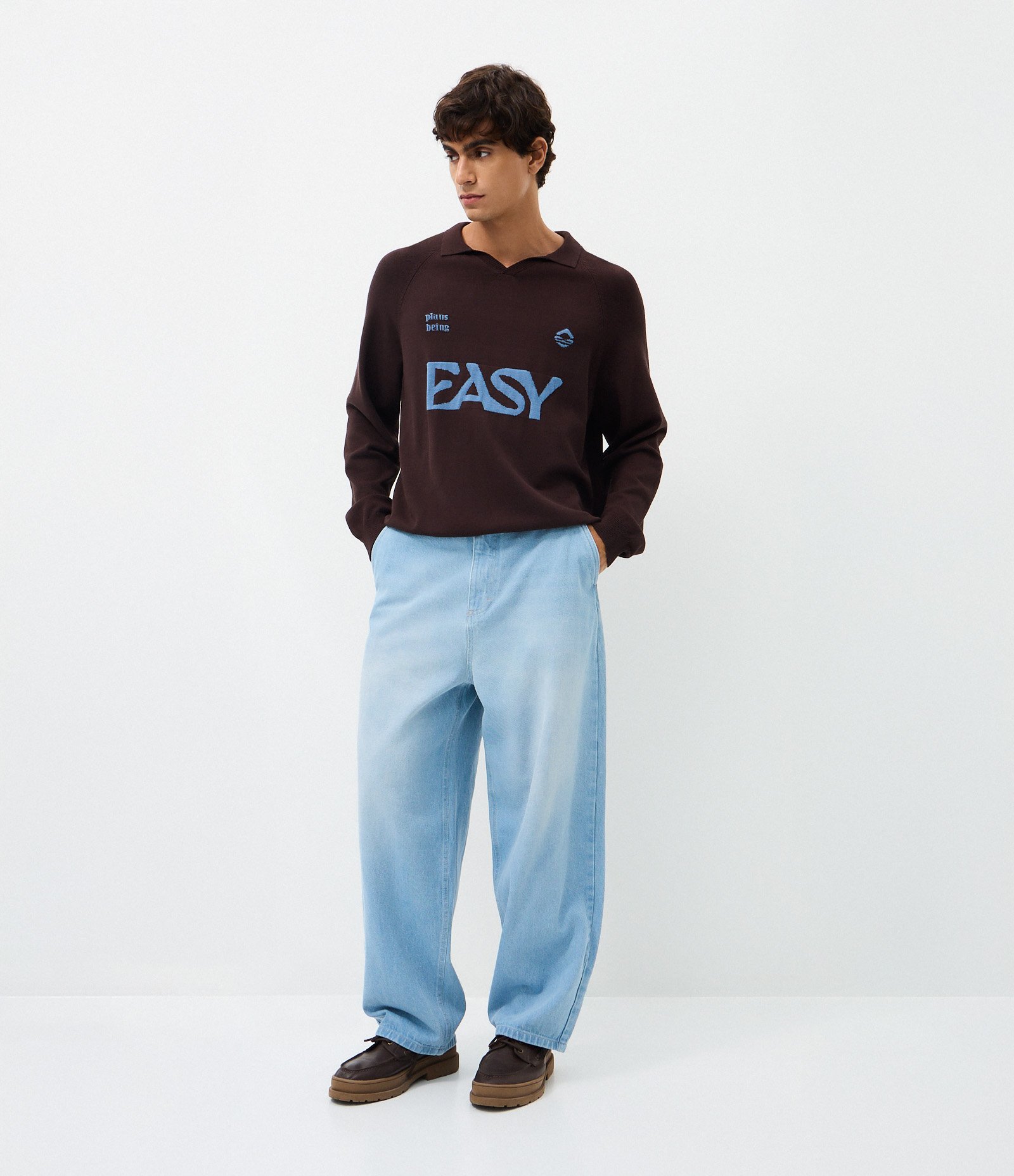 Calça Skater em Jeans Azul 1