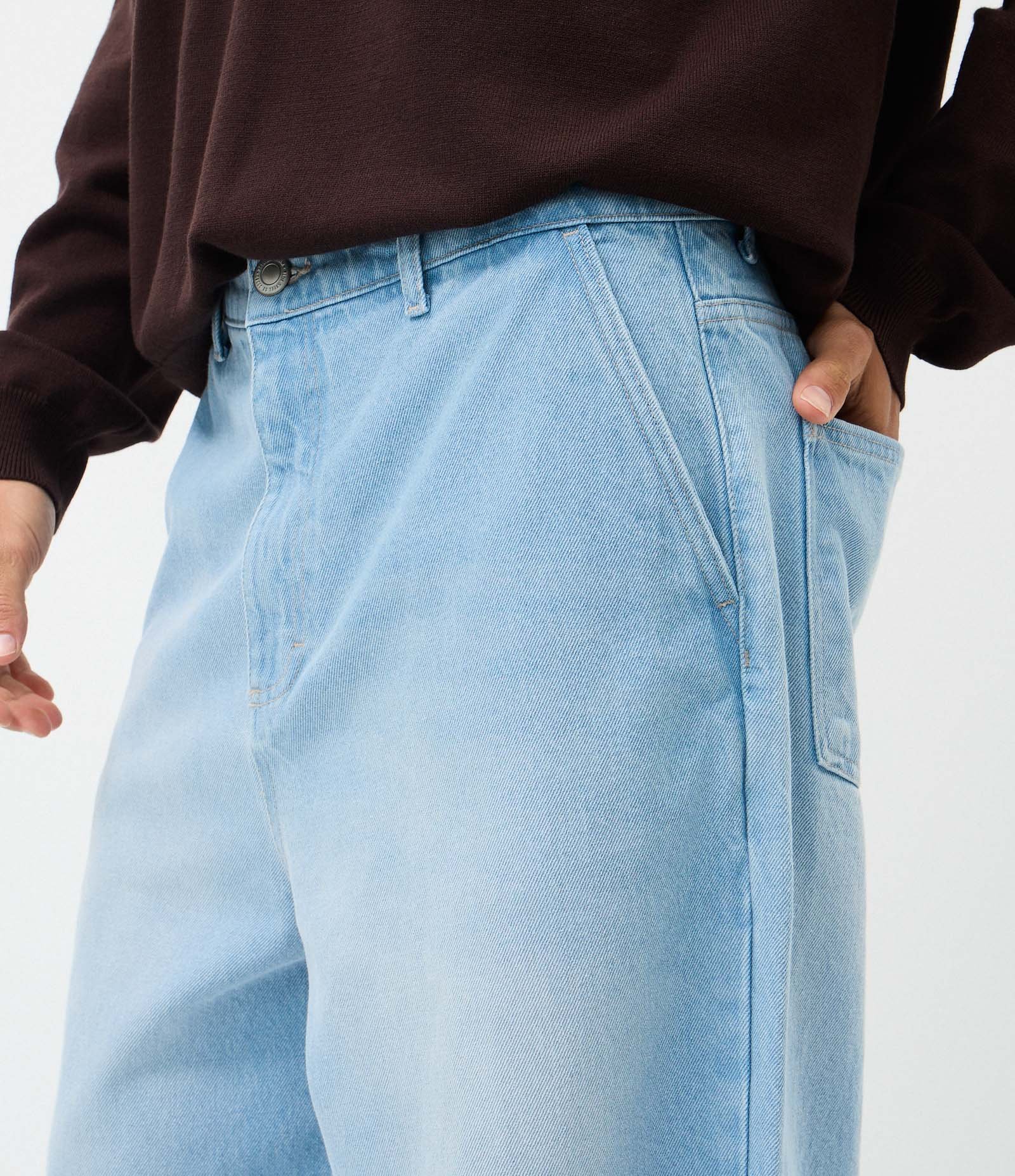 Calça Skater em Jeans Azul 3