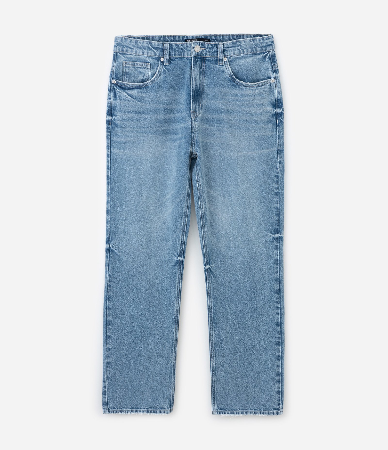 Calça em Jeans Reta Vintage Azul 1