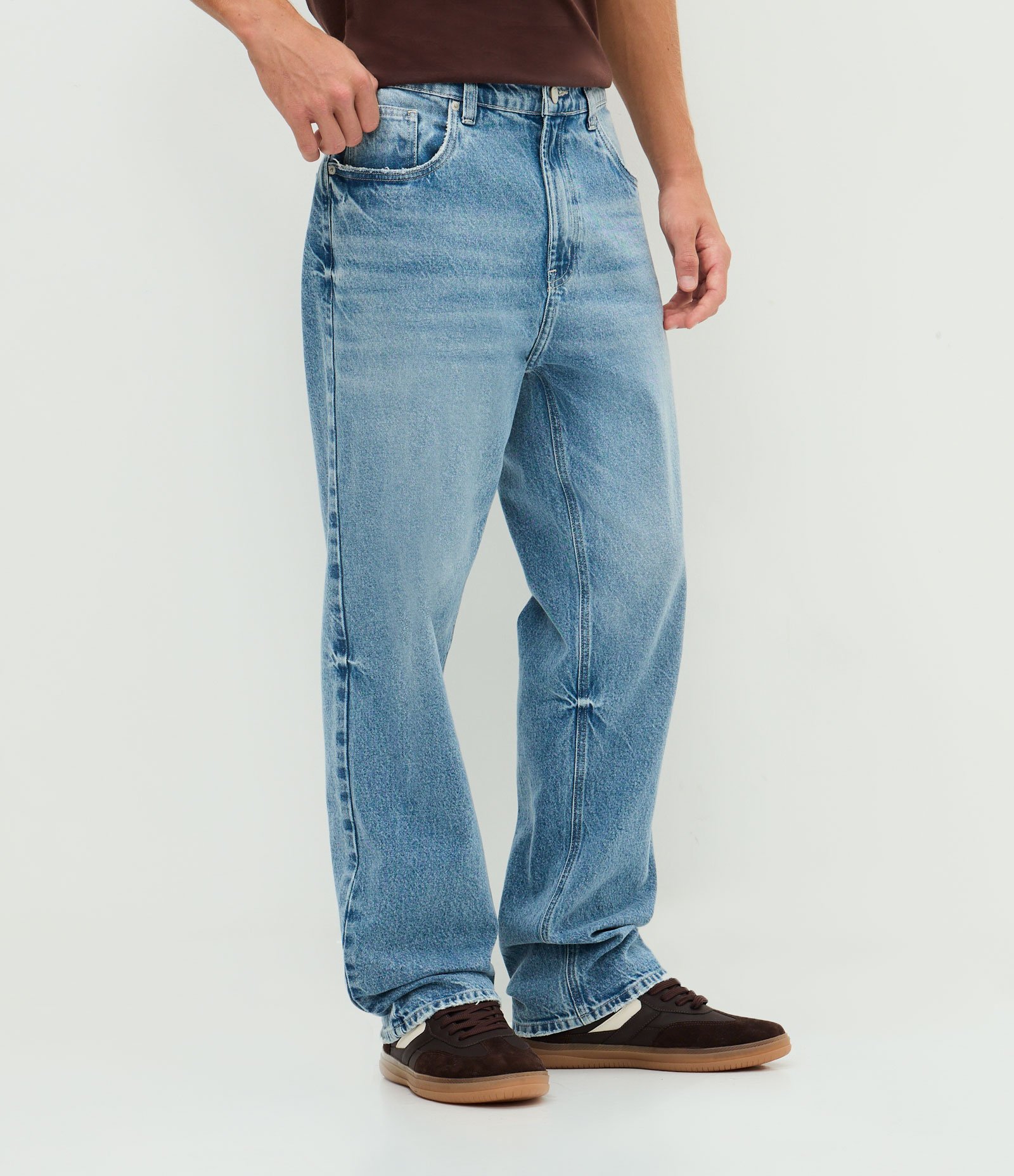 Calça em Jeans Reta Vintage Azul 2