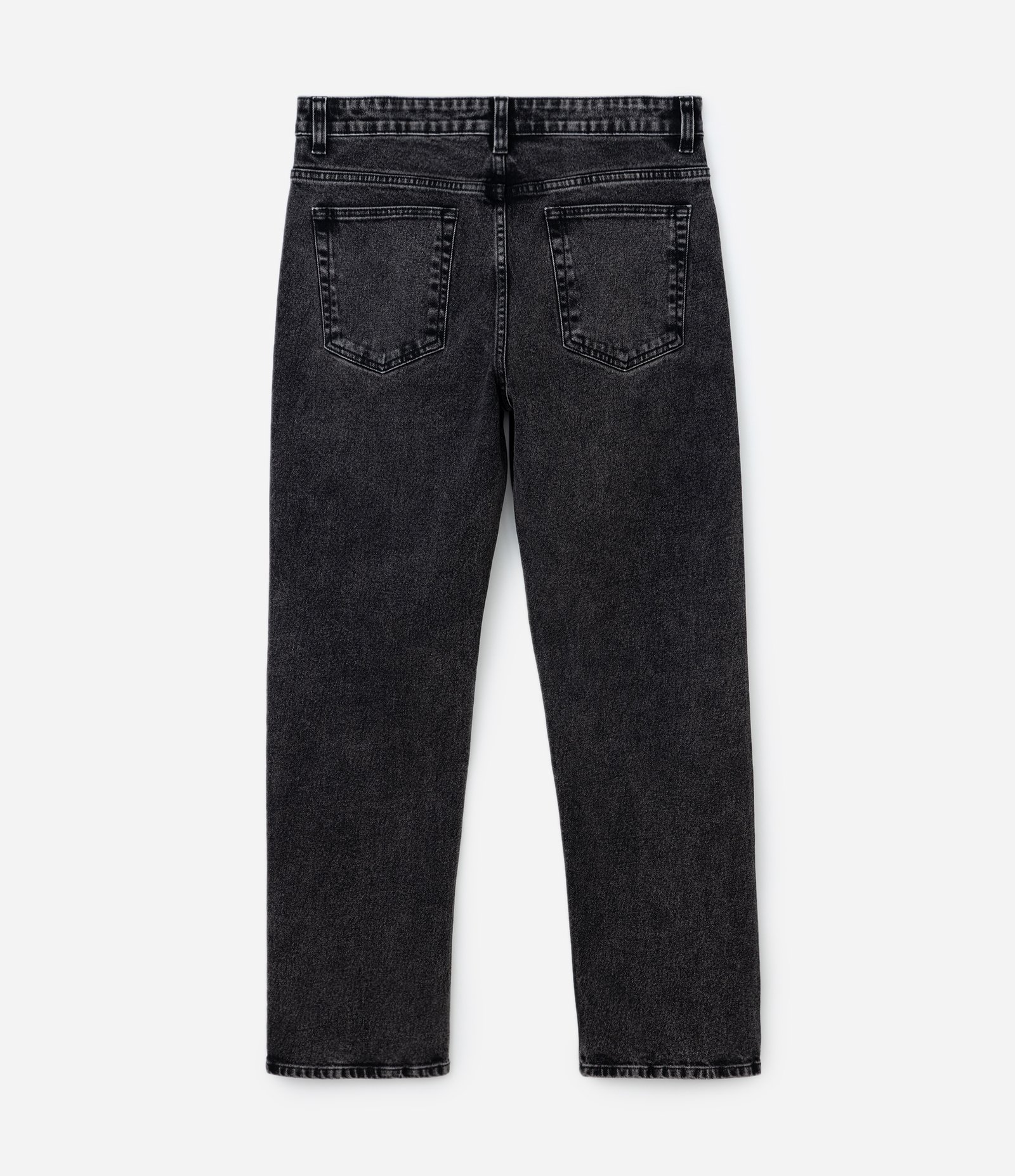 Calça em Jeans Reta Vintage Preto 2