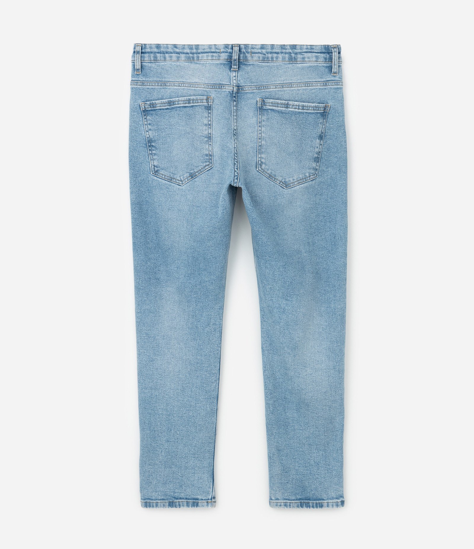 Calça Slim Cropped em Jeans Azul 2