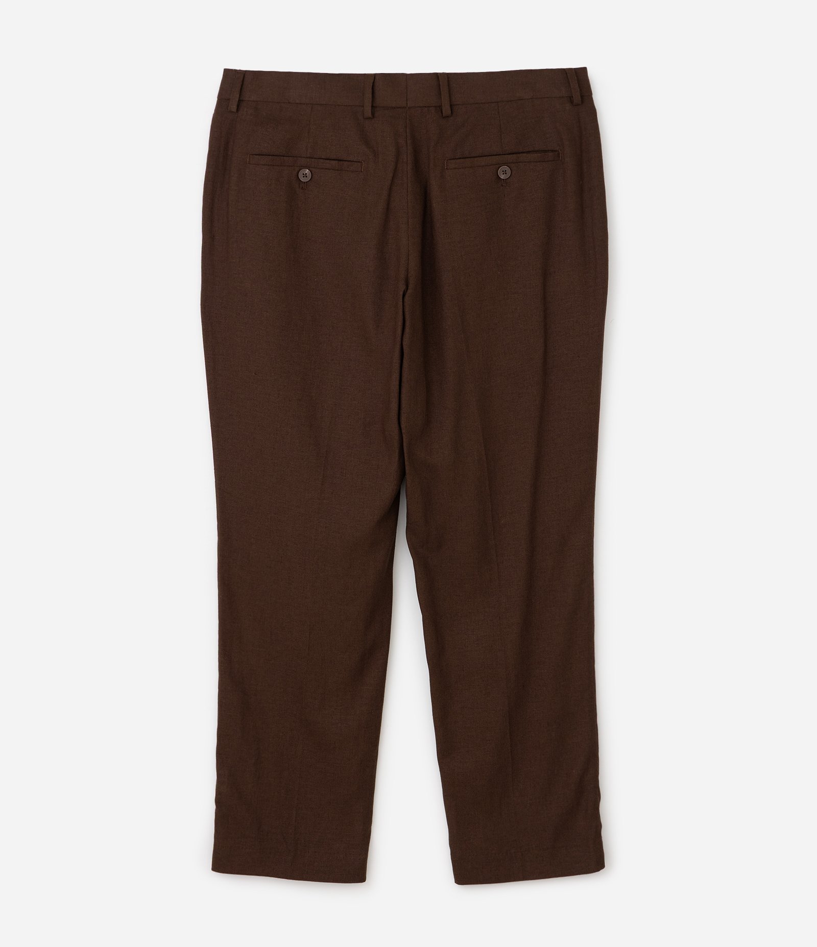 Calça Relaxed Alfaiatada em Viscolinho Marrom 5