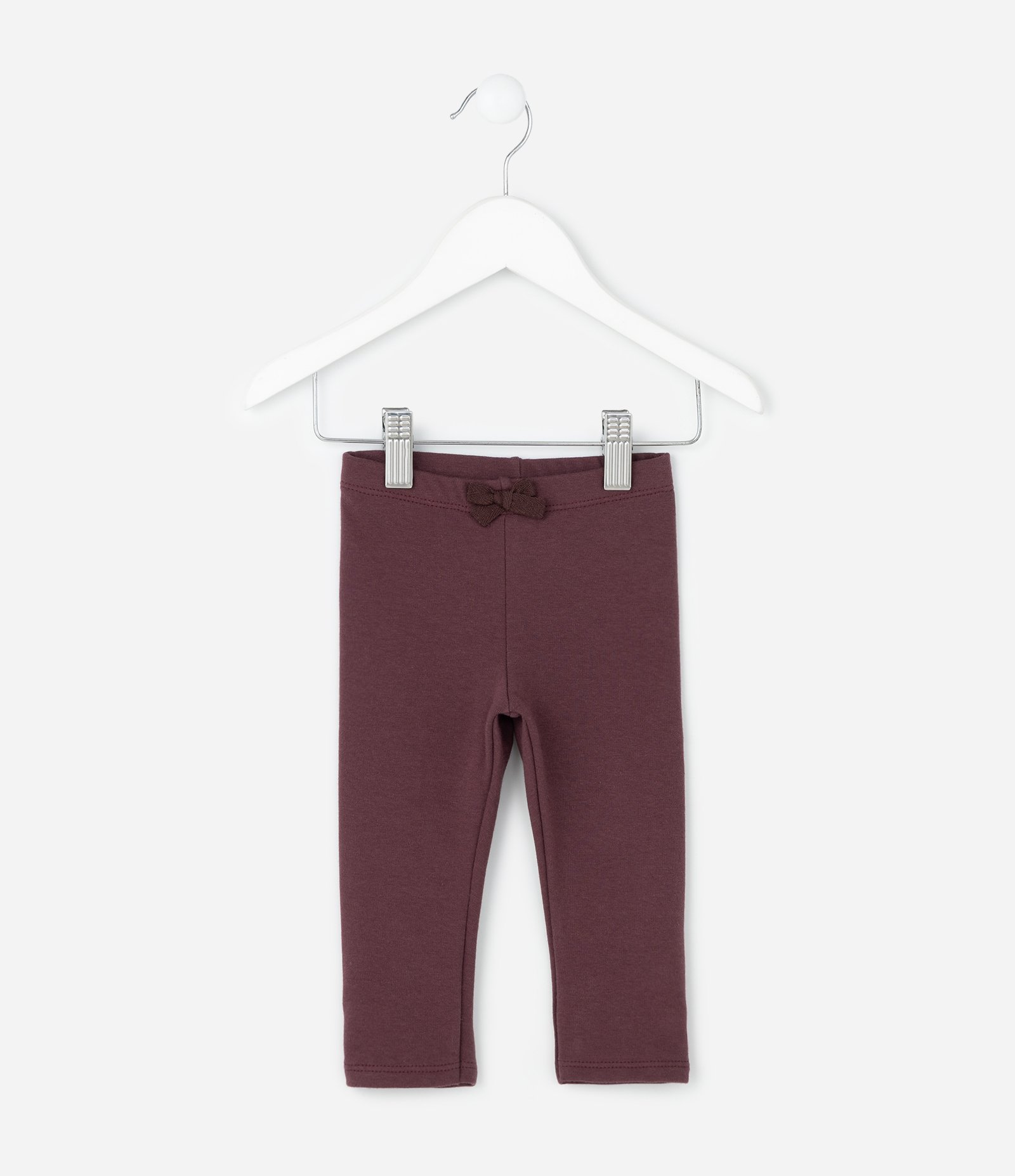 Calça Legging Infantil com Lacinho – Tam 0 a 18 Meses Vinho 1