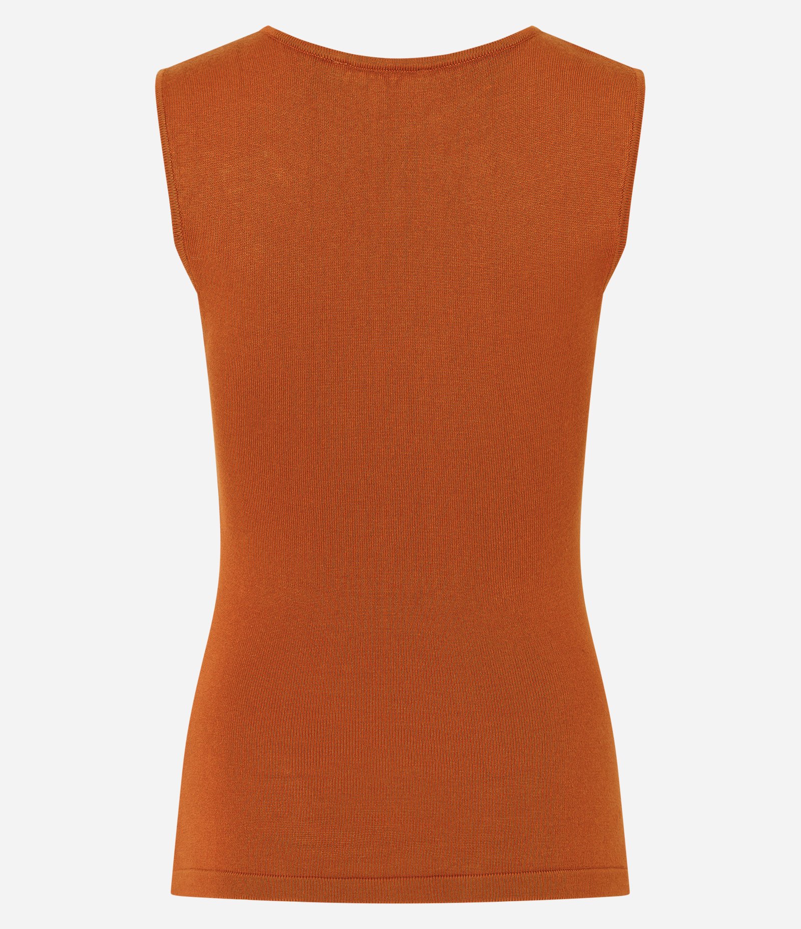 Blusa Alongada em Tricô com Aviamento na Alça Laranja 3